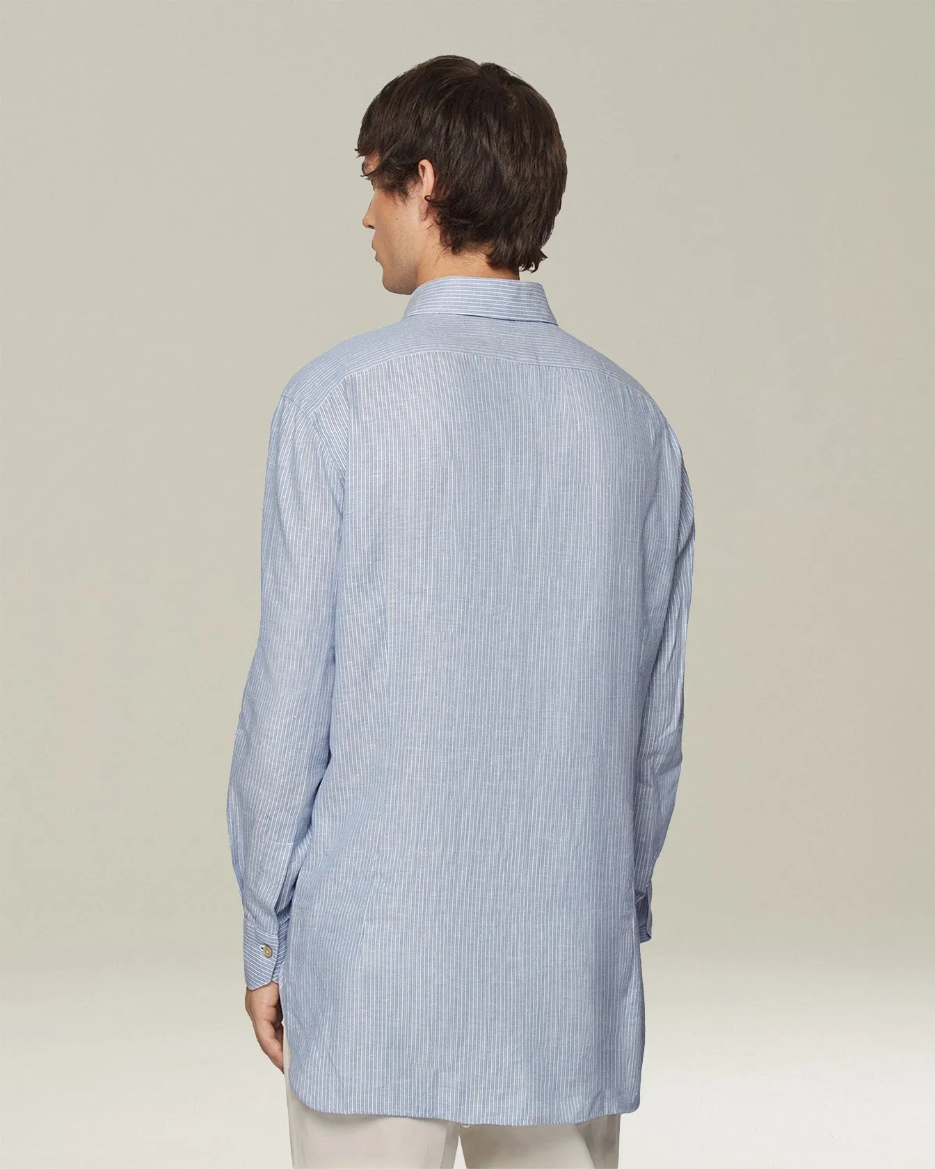 STRIPED COTTON SHIRT sold by Kiton product image thumbnail 4