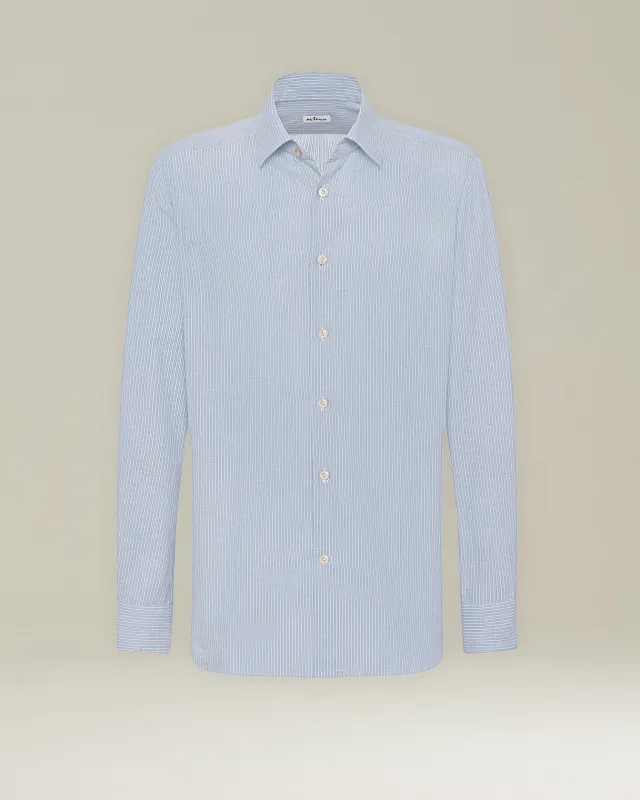 STRIPED COTTON SHIRT sold by Kiton