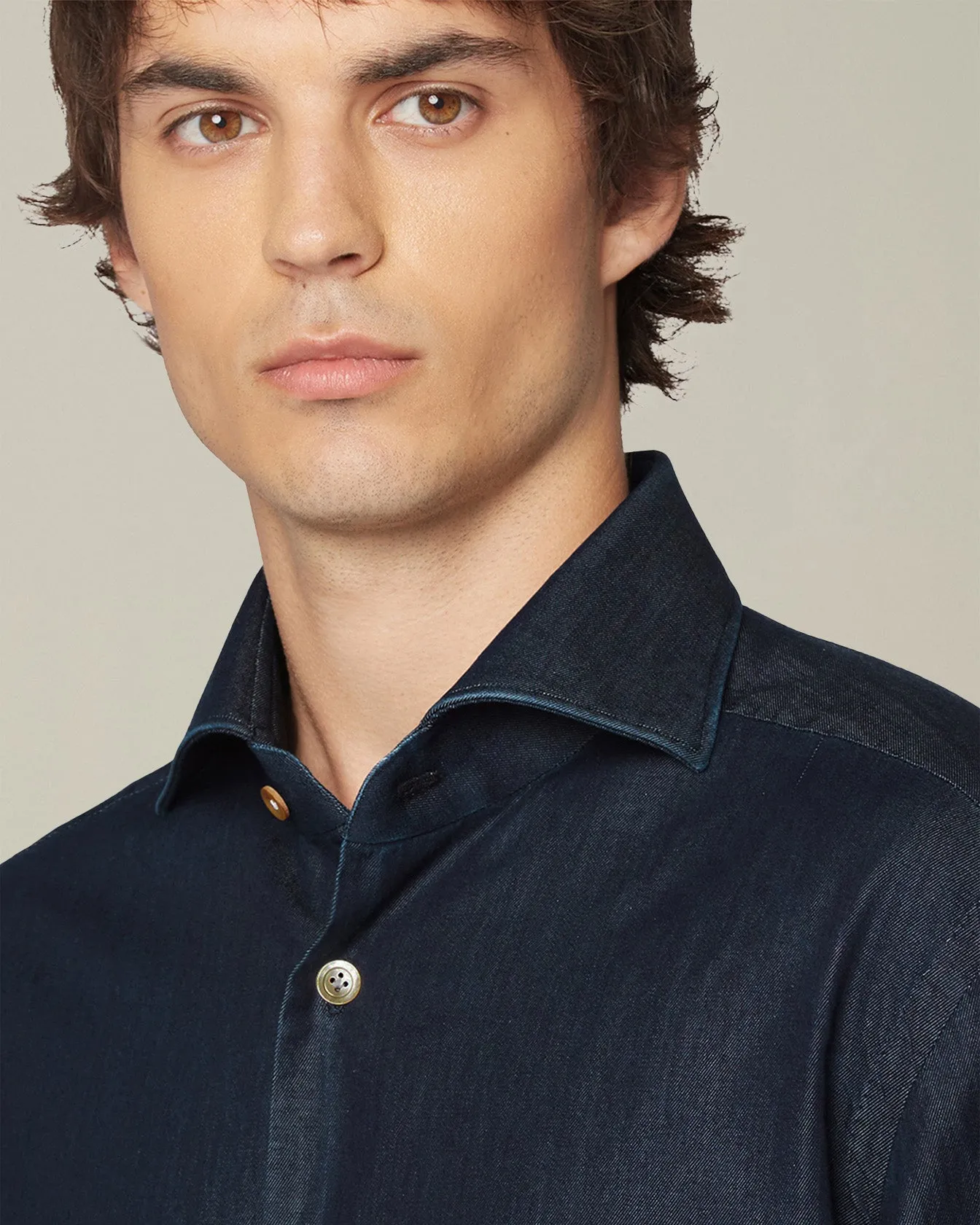 CASUAL DENIM SHIRT sold by Kiton product image thumbnail 4