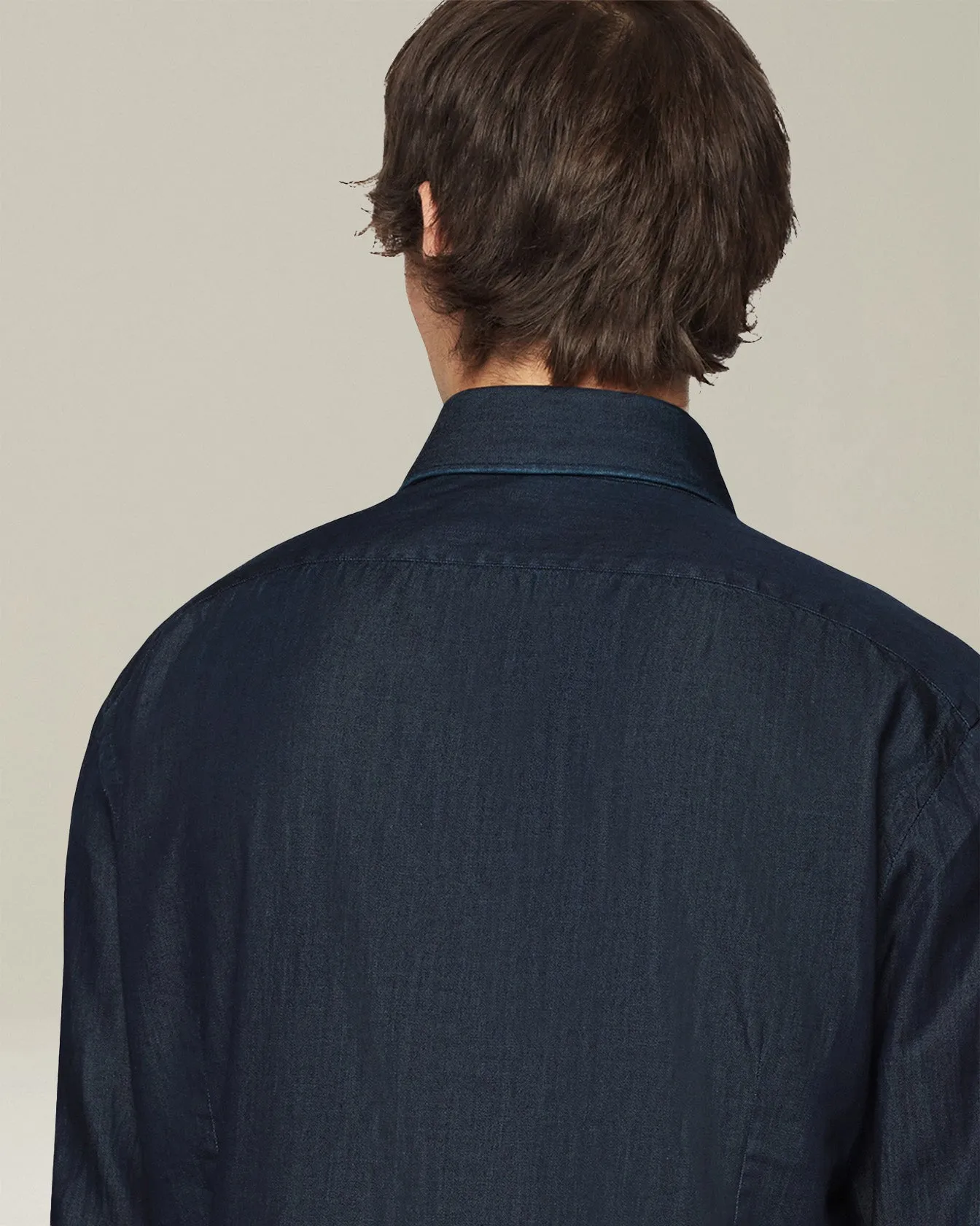 CASUAL DENIM SHIRT sold by Kiton product image thumbnail 3