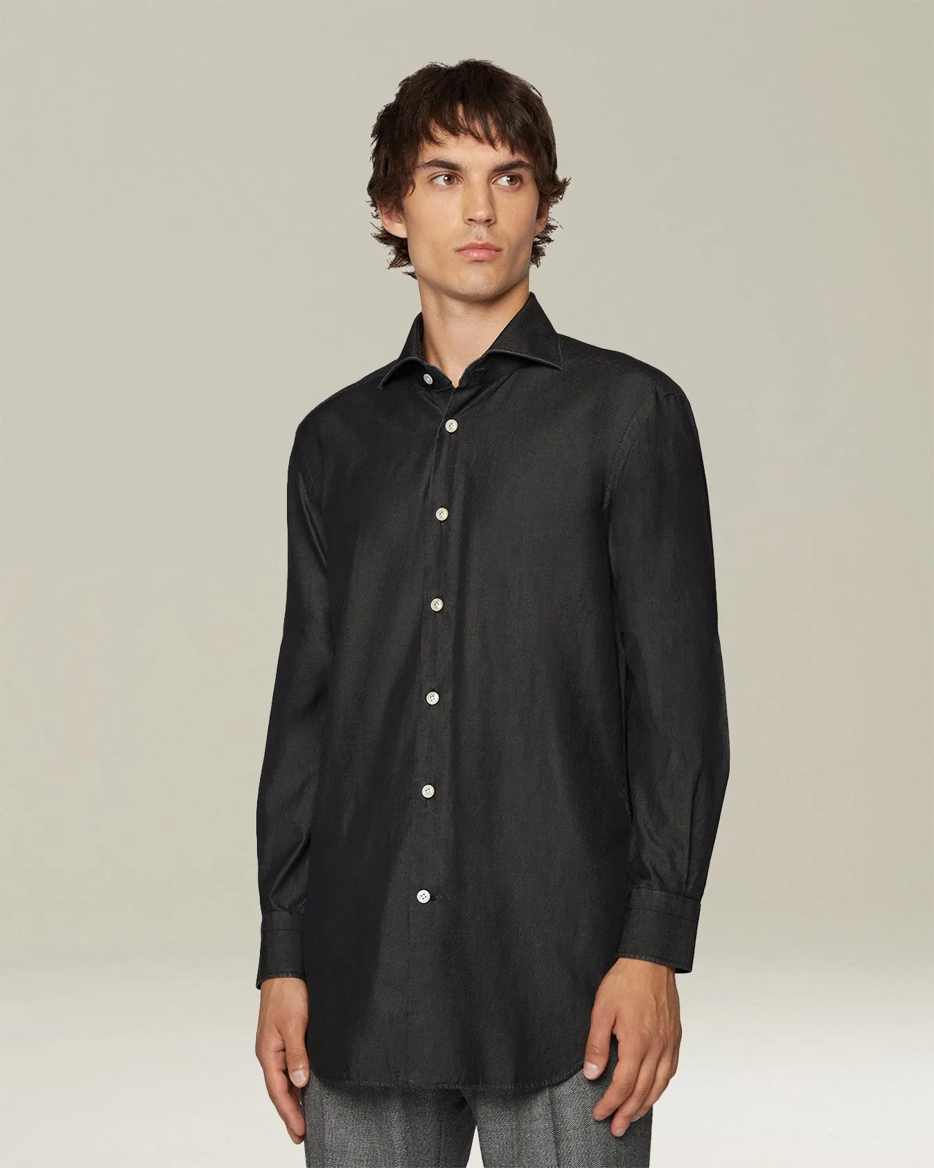 CASUAL DENIM SHIRT sold by Kiton product image thumbnail 2