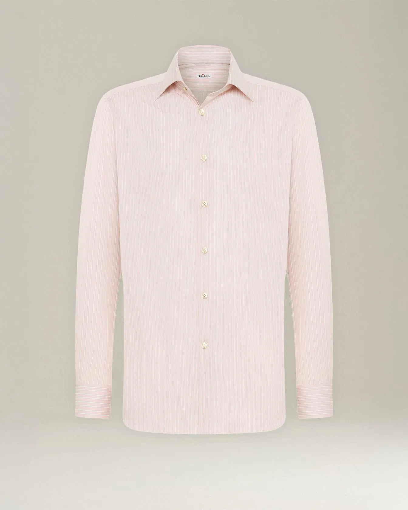 STRIPED COTTON SHIRT sold by Kiton