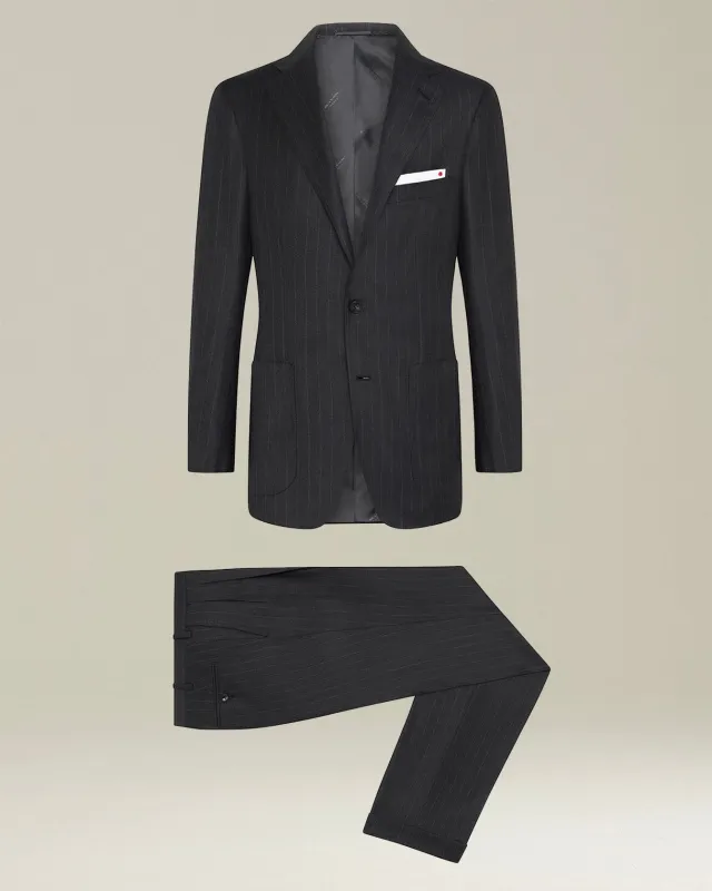 PINSTRIPE WOOL SUIT sold by Kiton
