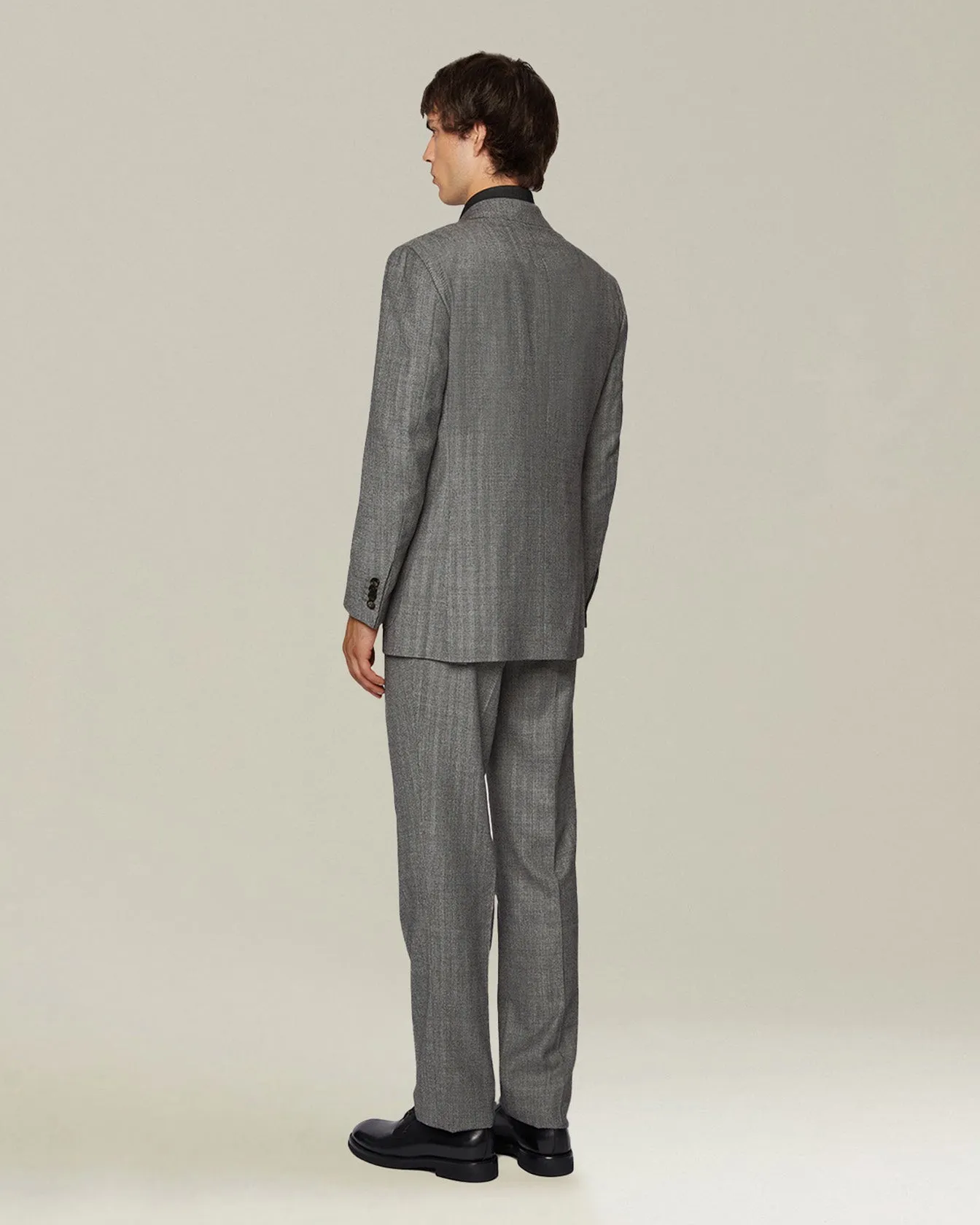 HERRINGBONE WOOL SUIT sold by Kiton product image thumbnail 3
