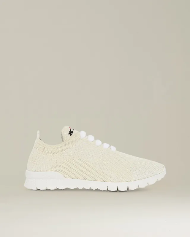 FITS SNEAKERS IN CREAM WHITE CASHMERE WITH CALFSKIN LINING sold by Kiton