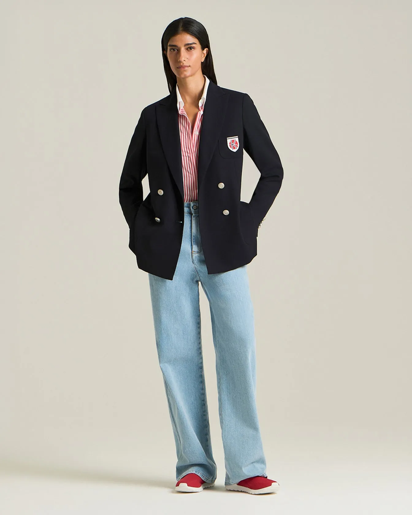 DOUBLE-BREASTED WOOL BLAZER - TENNIS CAPSULE COLLECTION sold by Kiton product image thumbnail 5