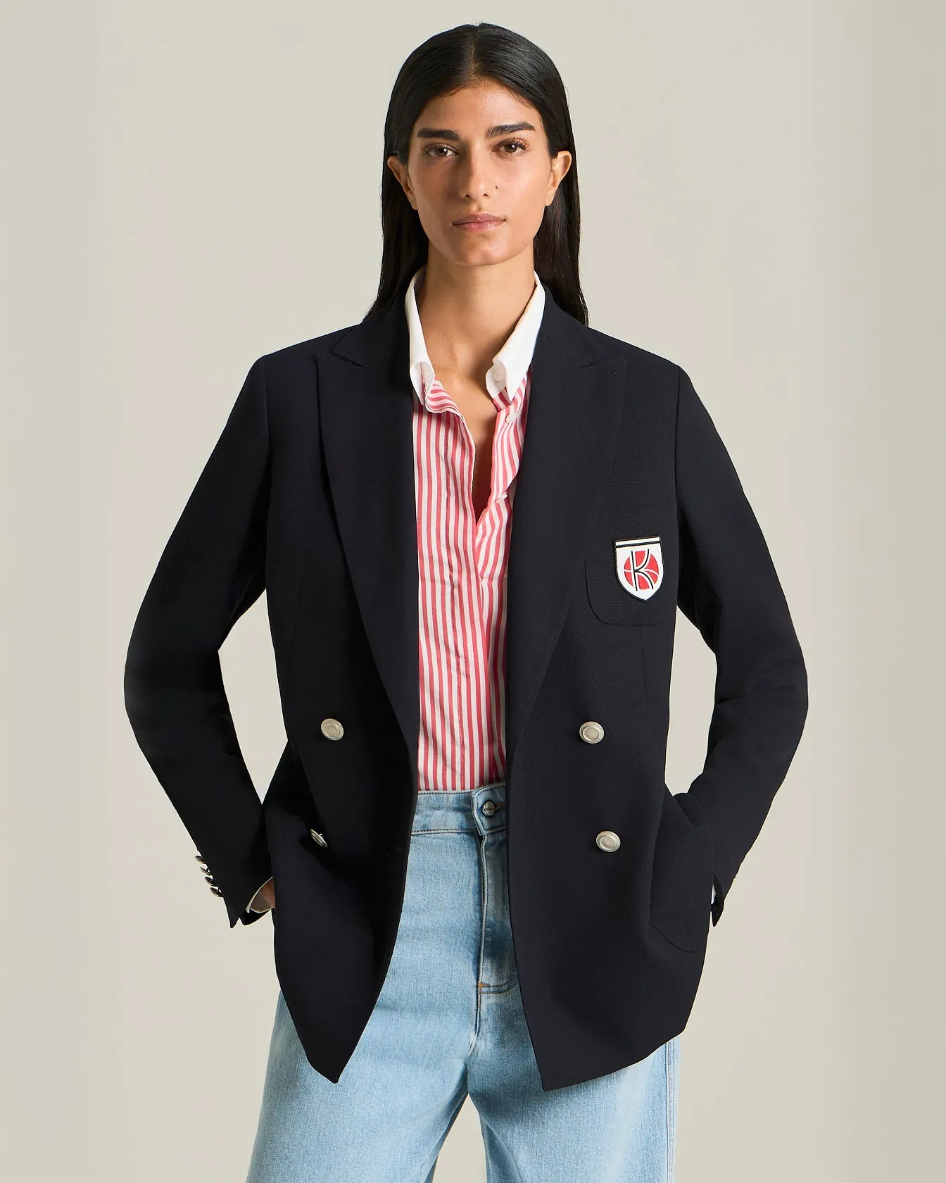 DOUBLE-BREASTED WOOL BLAZER - TENNIS CAPSULE COLLECTION sold by Kiton product image thumbnail 2