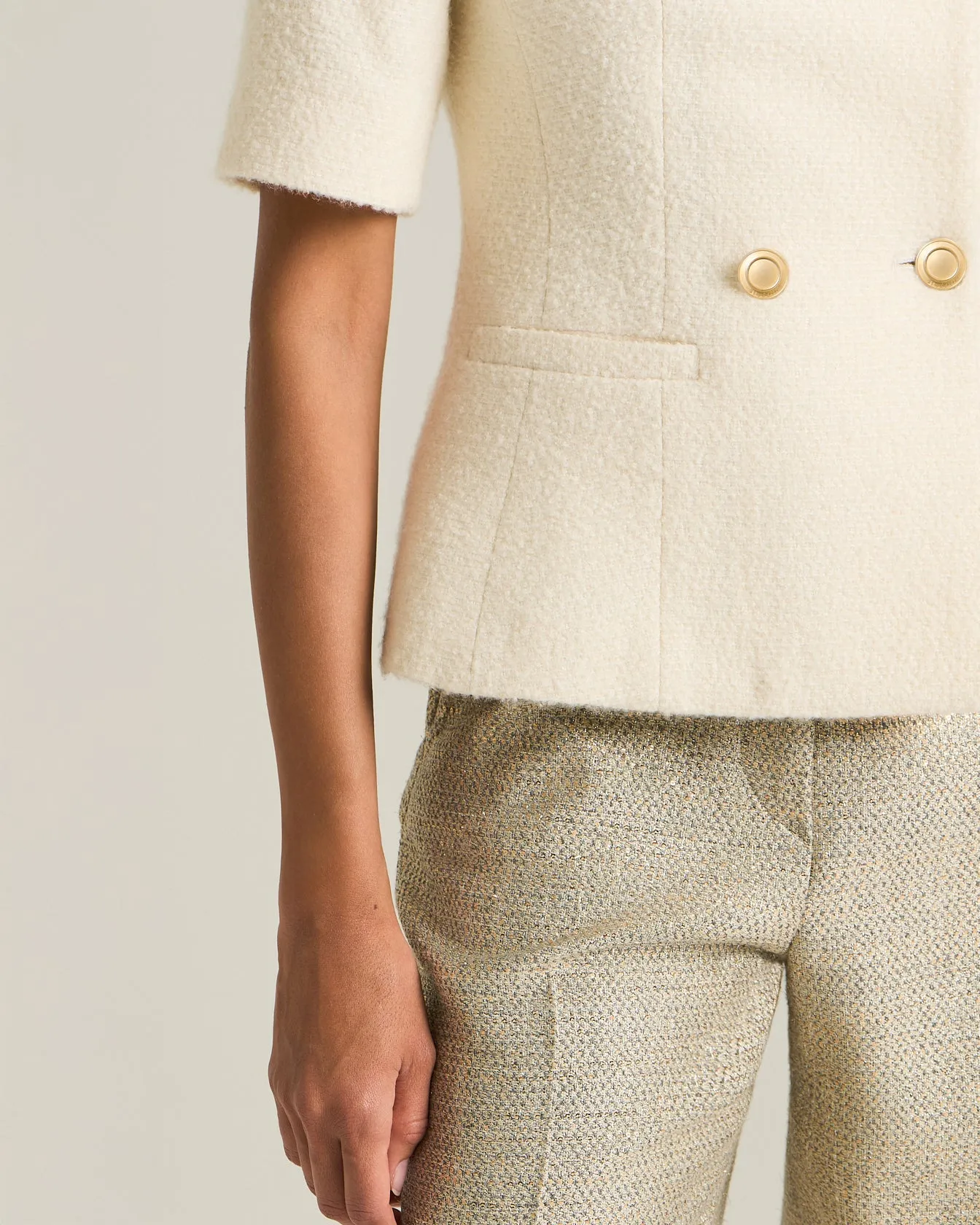 DOUBLE-BREASTED CASHMERE AND SILK BLAZER sold by Kiton product image thumbnail 5