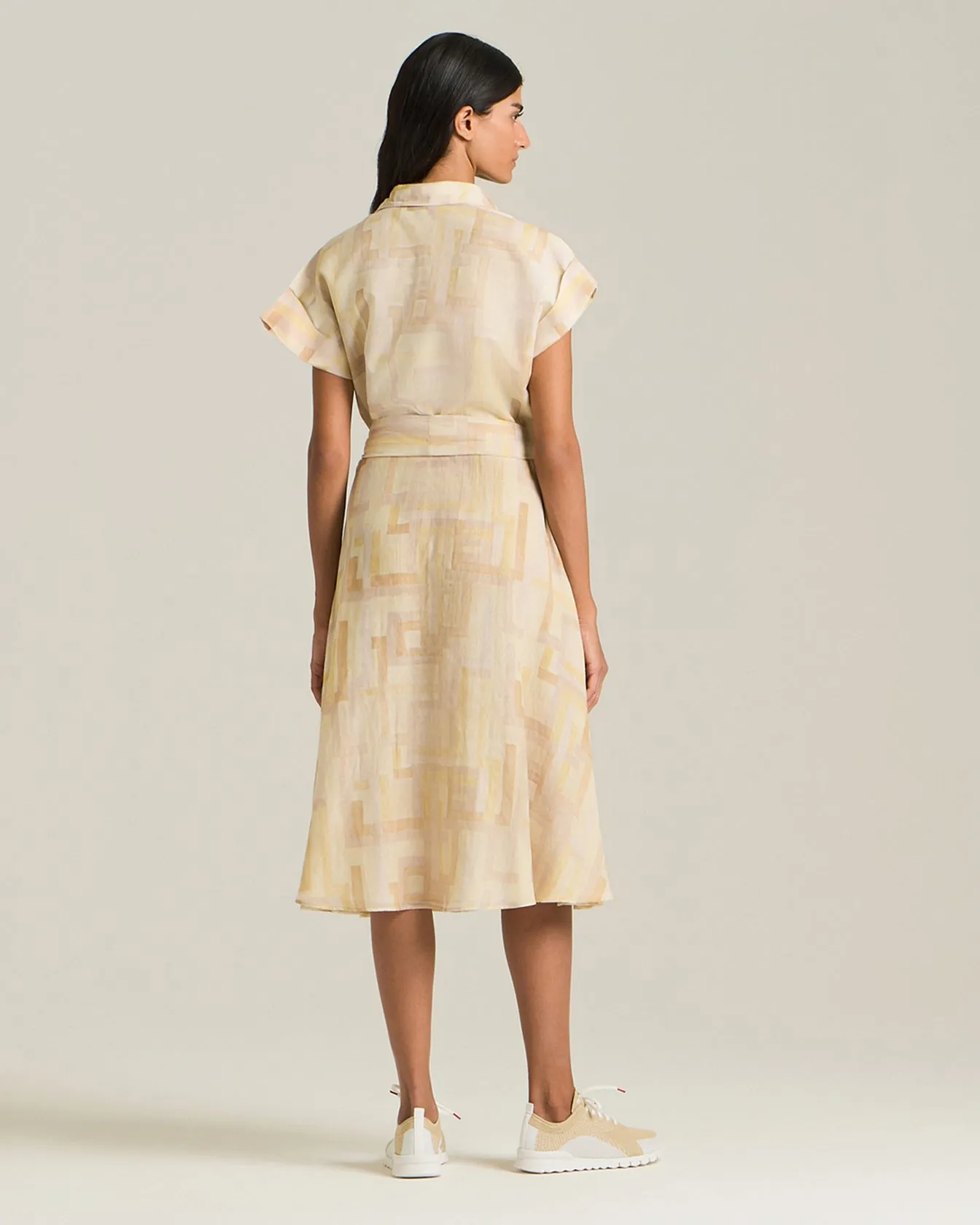 COTTON AND SILK VOILE DAY DRESS sold by Kiton product image thumbnail 3