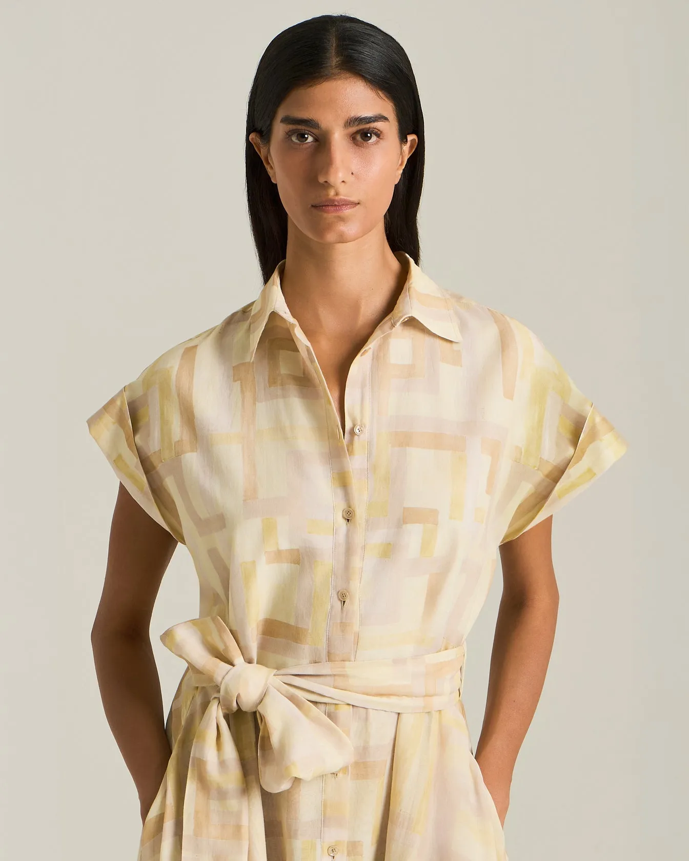 COTTON AND SILK VOILE DAY DRESS sold by Kiton product image thumbnail 4