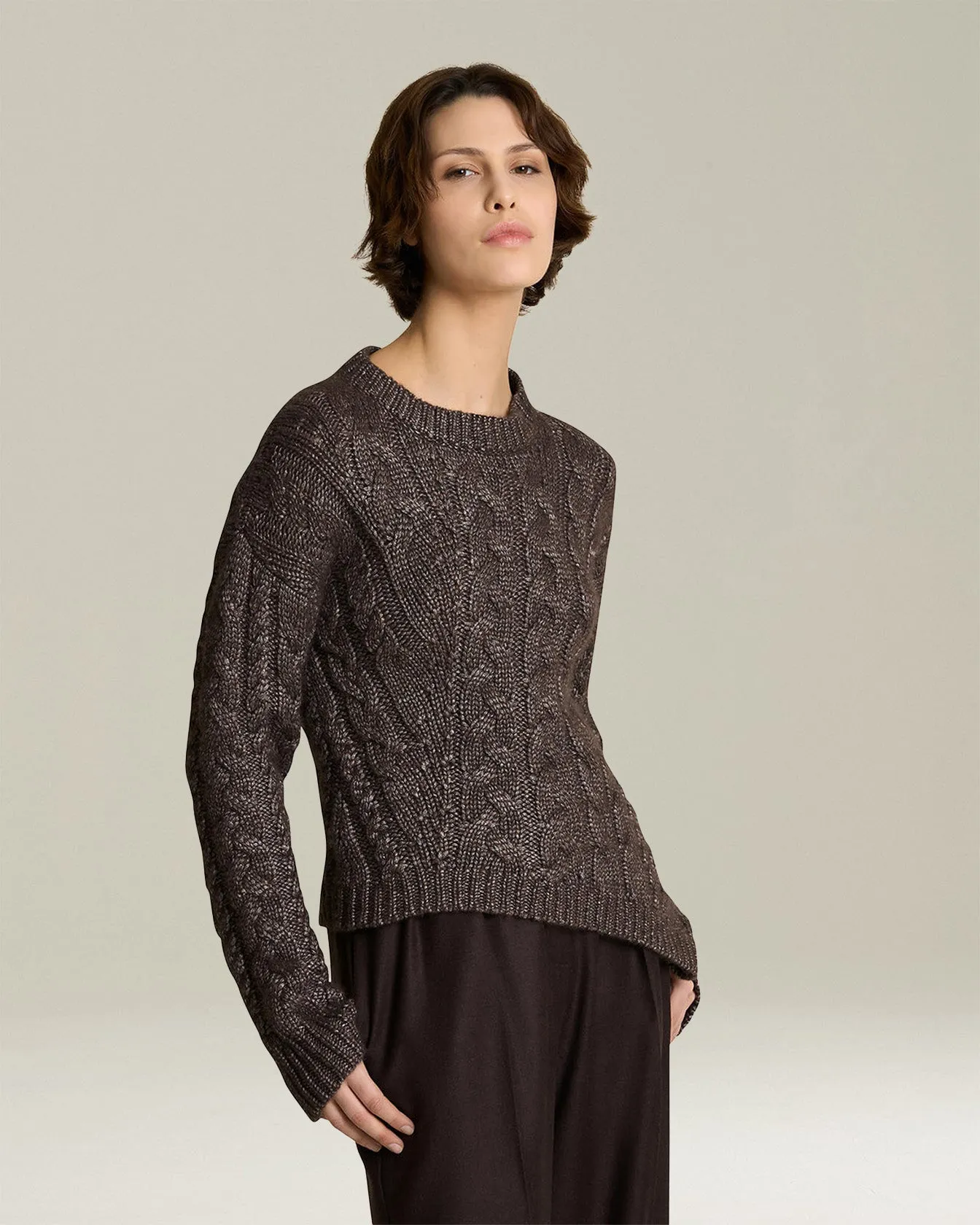 CASHMERE AND SILK JUMPER WITH BRAID sold by Kiton product image thumbnail 2