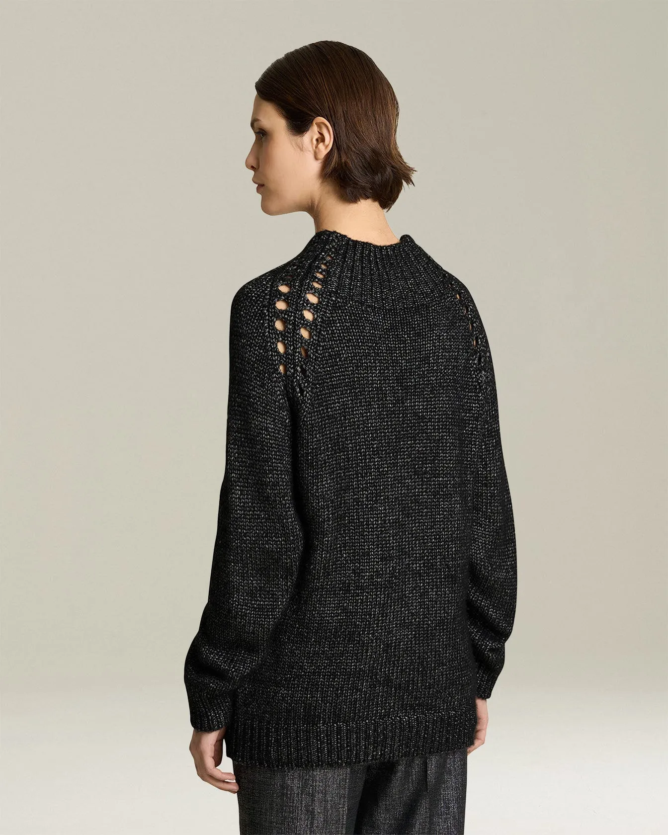 CASHMERE JUMPER WITH PERFORATED DETAILING sold by Kiton product image thumbnail 3