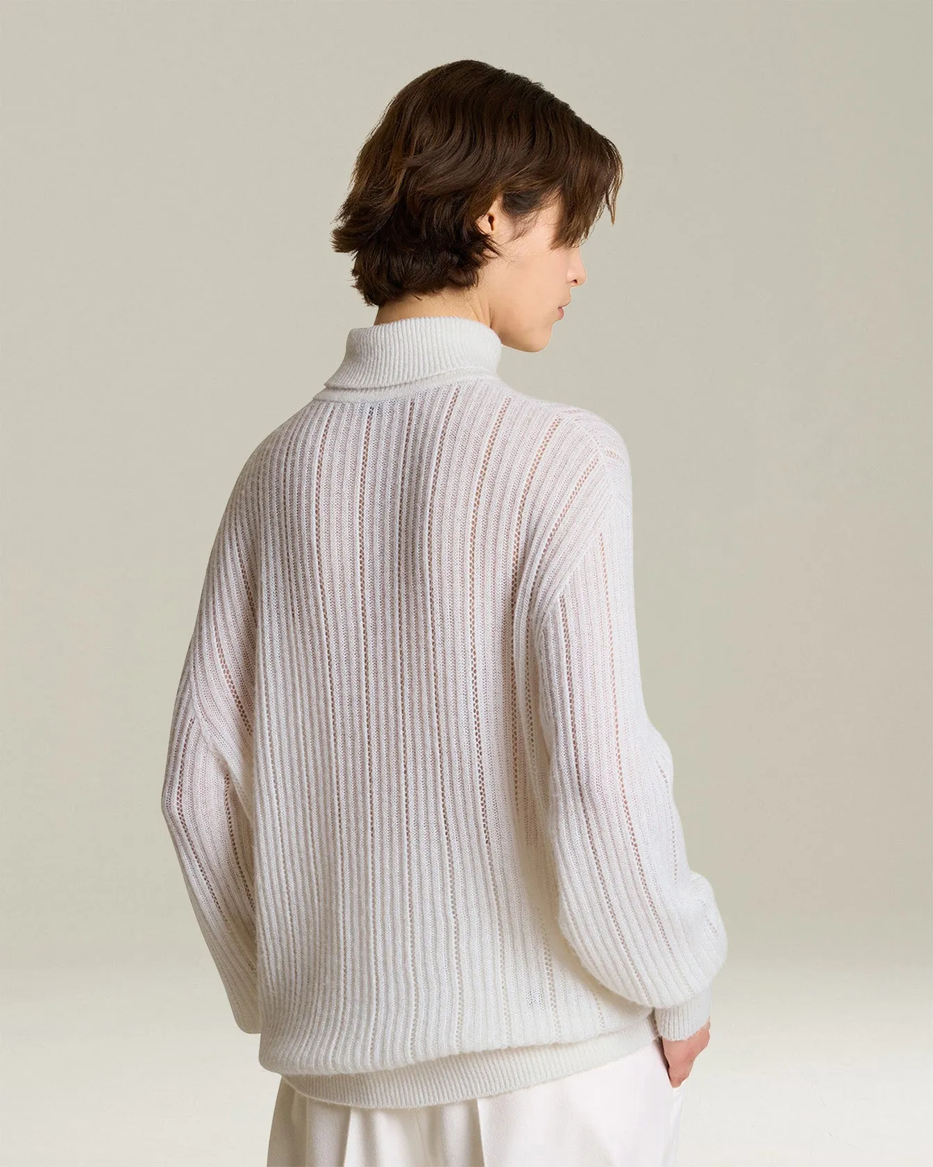 CASHMERE AND SILK RIBBED JUMPER sold by Kiton product image thumbnail 3