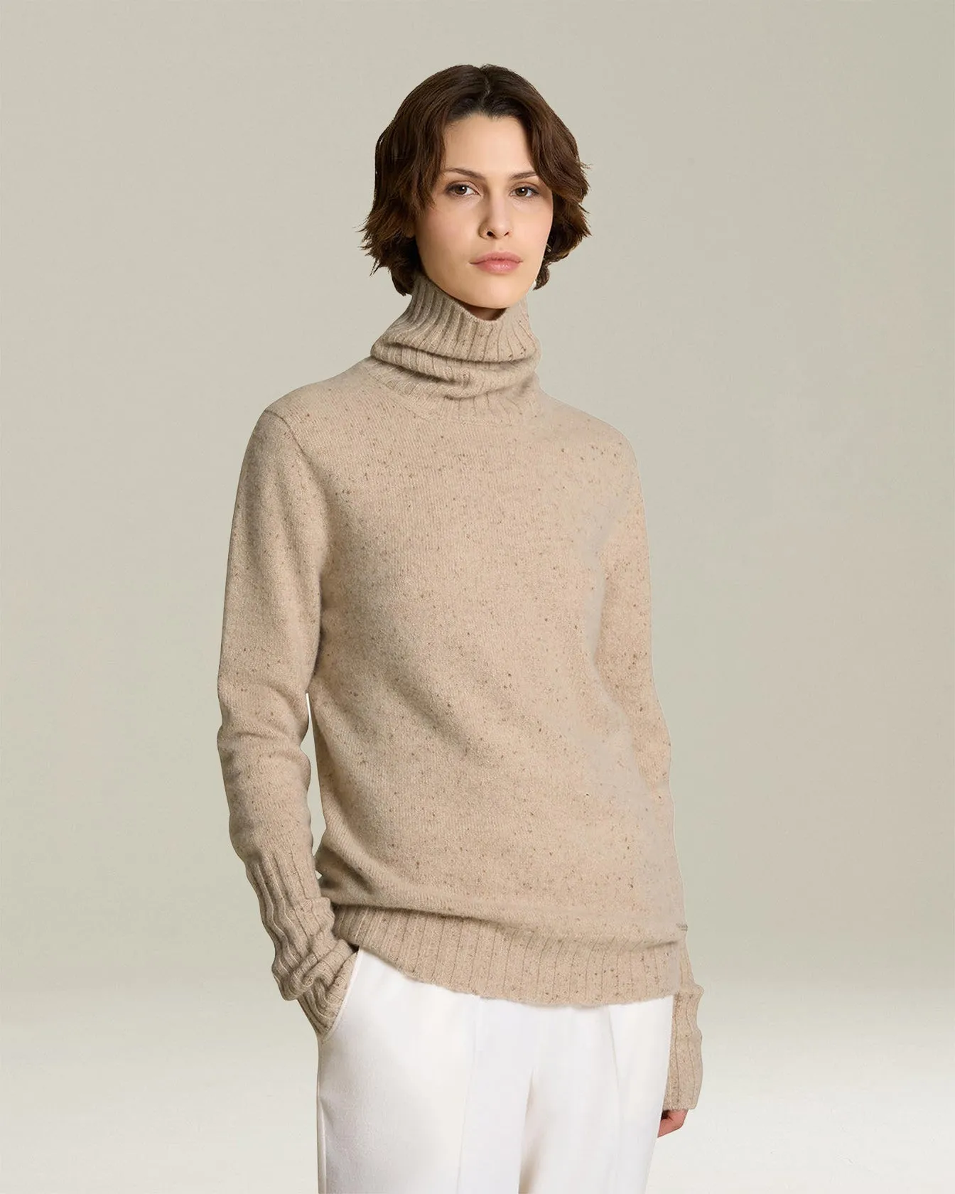 CASHMERE POLO NECK JUMPER sold by Kiton product image thumbnail 2