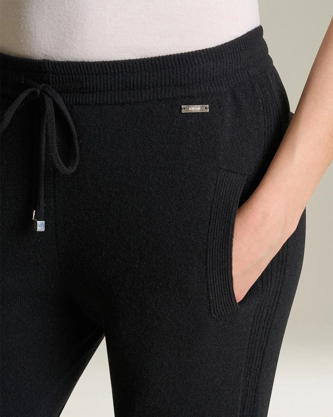 CASHMERE KNIT RELAXED TROUSERS sold by Kiton product image thumbnail 4