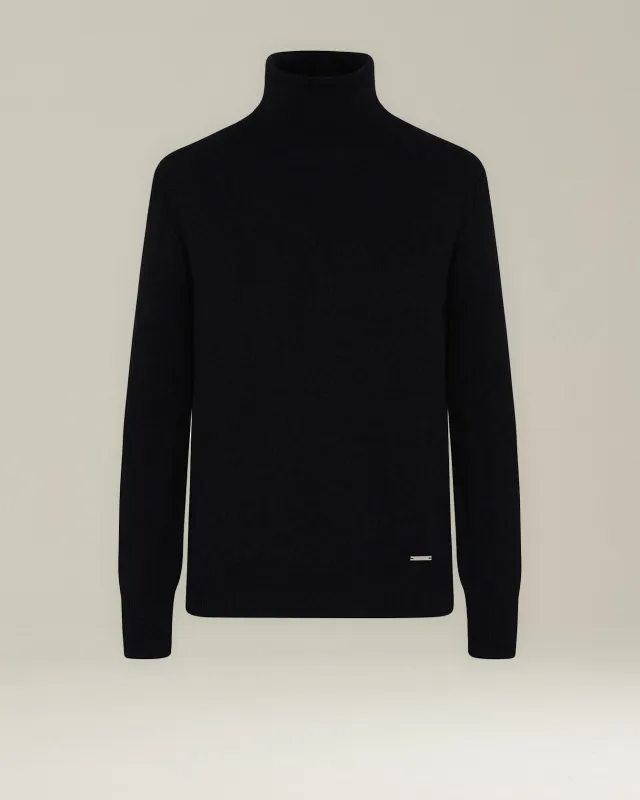 CASHMERE POLO NECK JUMPER sold by Kiton