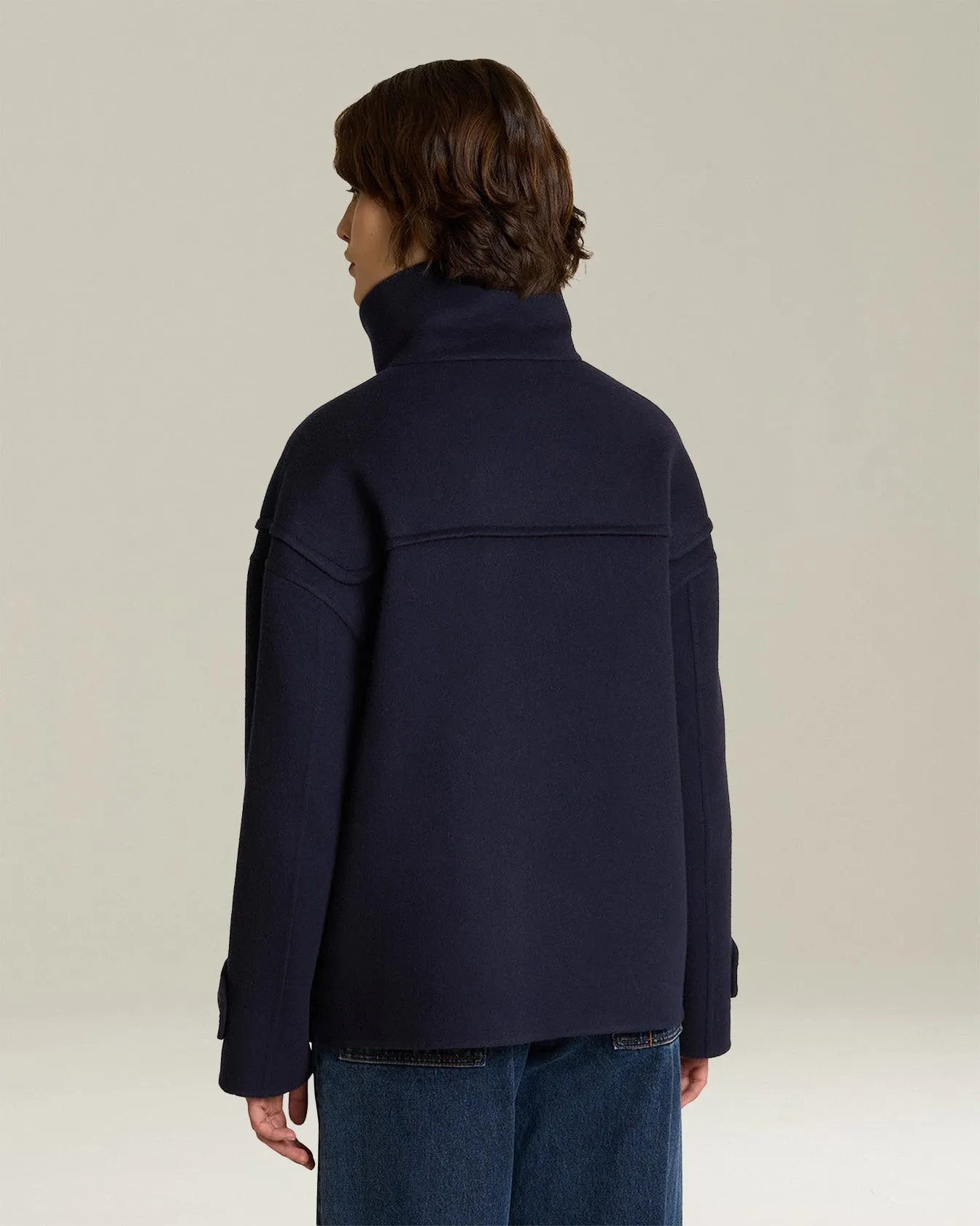 SHORT CASHMERE DUFFLE COAT sold by Kiton product image thumbnail 3