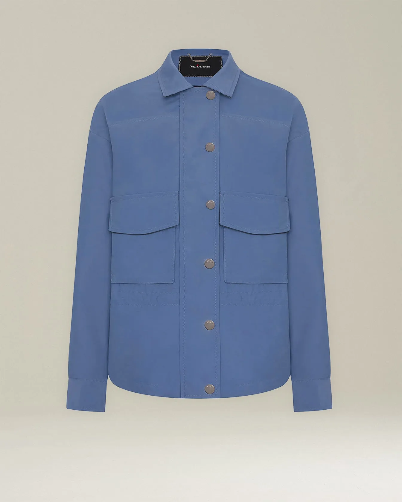 WOOL SHIRT JACKET sold by Kiton