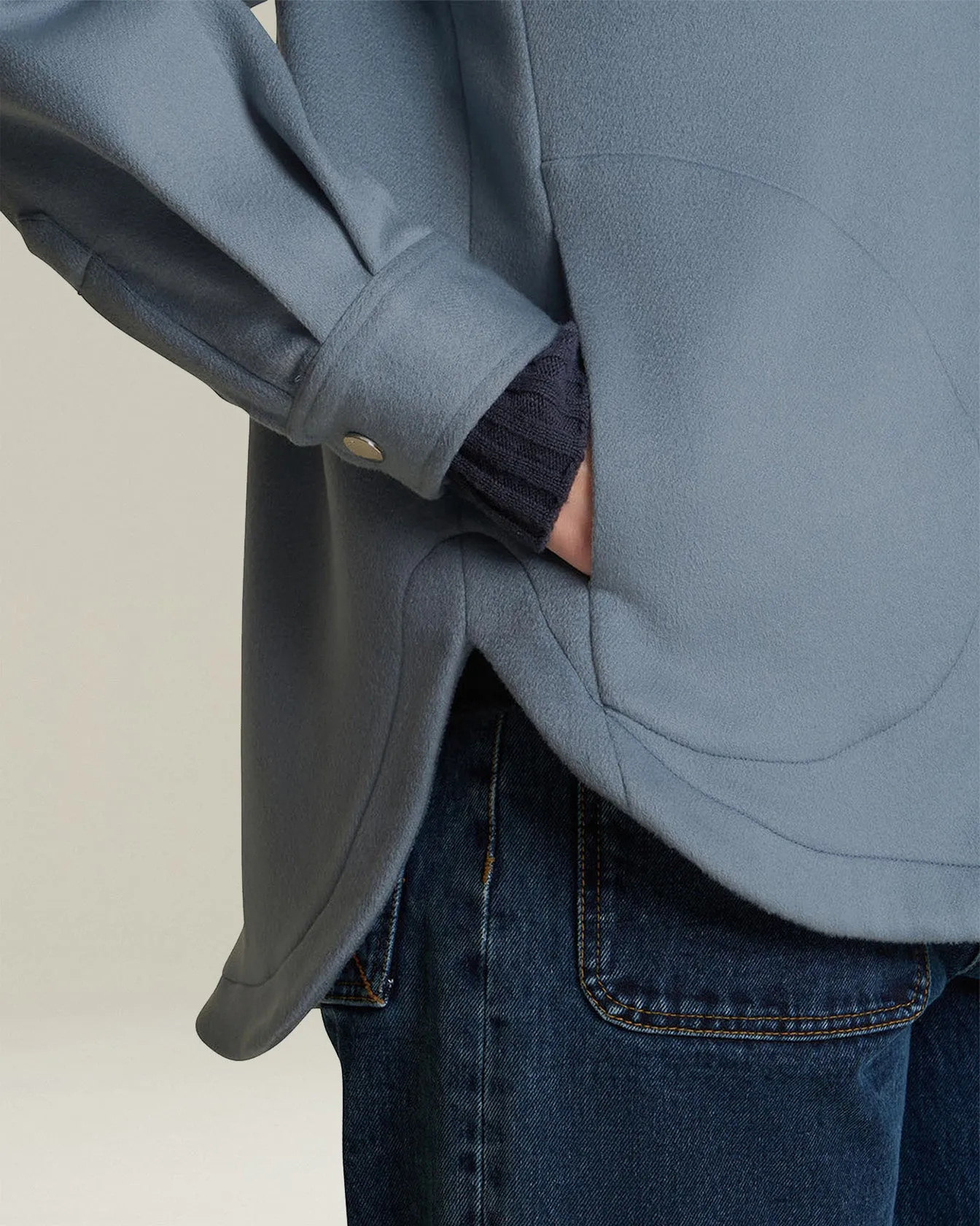 CASHMERE FLEECE OVERSHIRT sold by Kiton product image thumbnail 4