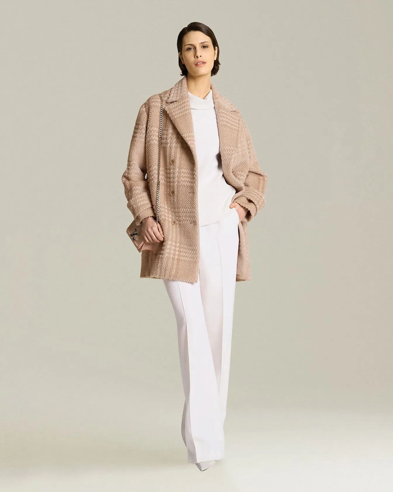 MONOCHROME WOOL TROUSERS sold by Kiton product image thumbnail 5