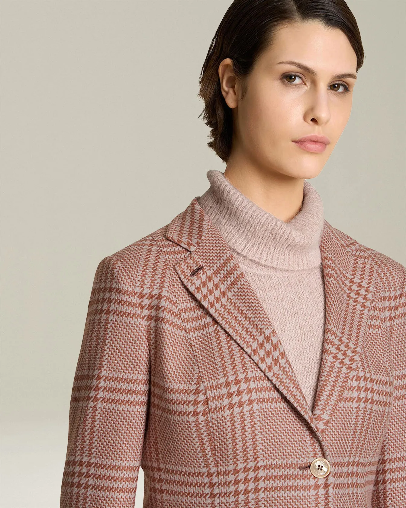 GLEN PLAID CASHMERE AND SILK BLAZER sold by Kiton product image thumbnail 4