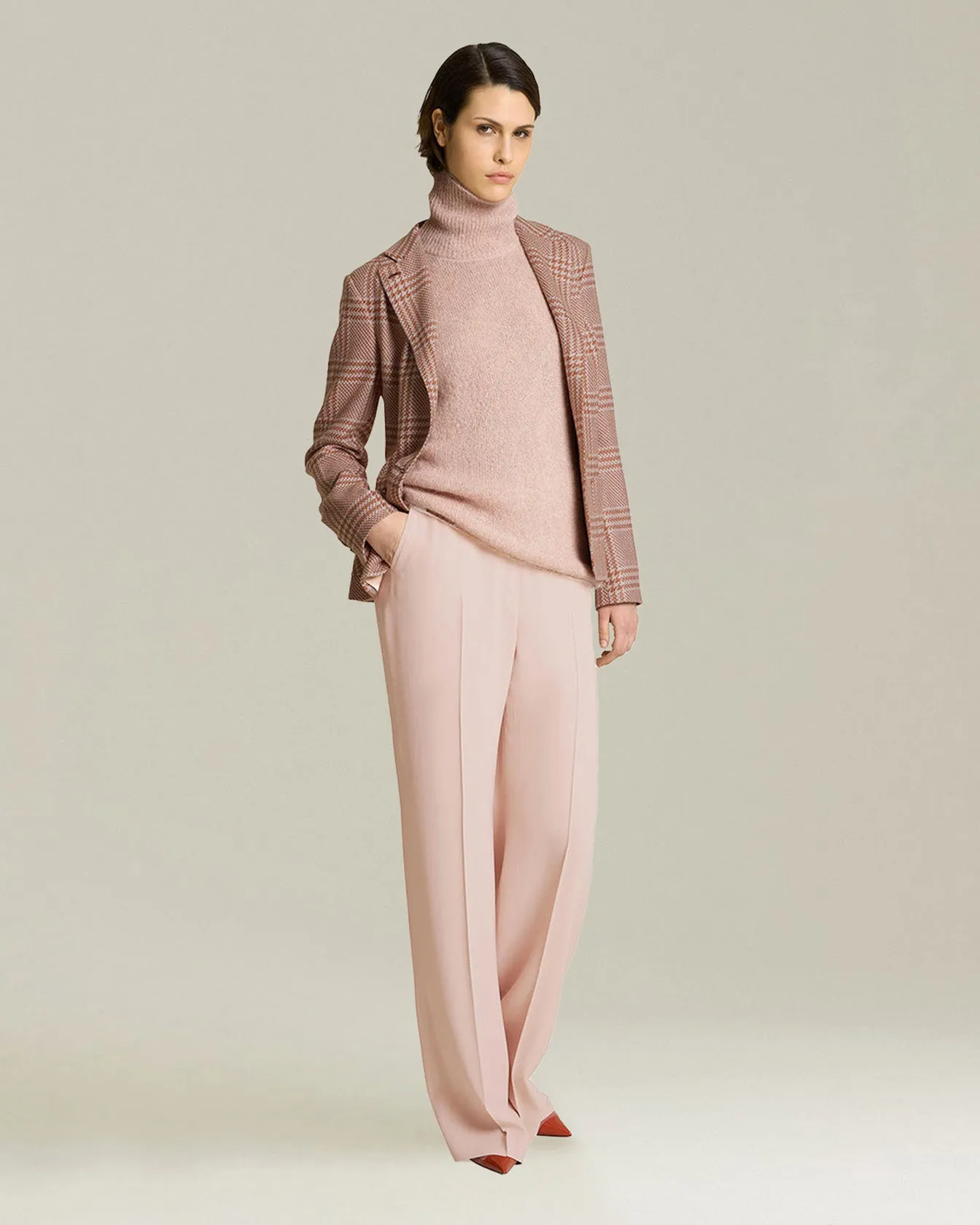 GLEN PLAID CASHMERE AND SILK BLAZER sold by Kiton product image thumbnail 5