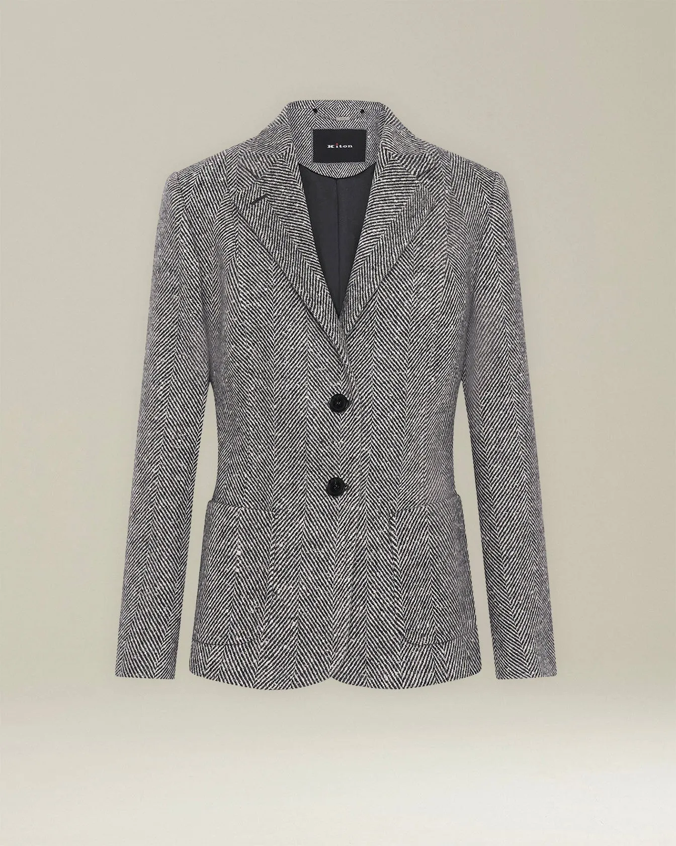 HERRINGBONE CASHMERE BLAZER sold by Kiton