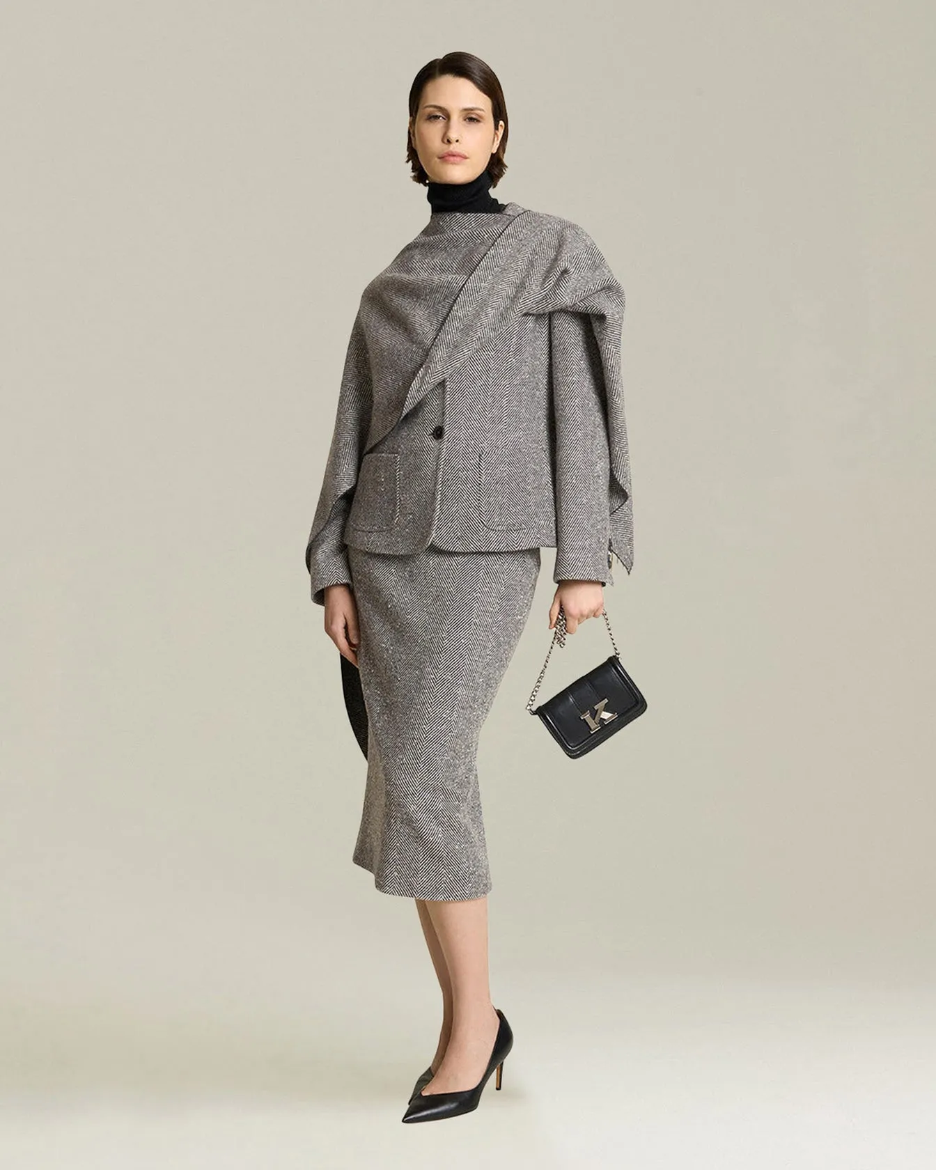 HERRINGBONE CASHMERE BLAZER sold by Kiton product image thumbnail 5