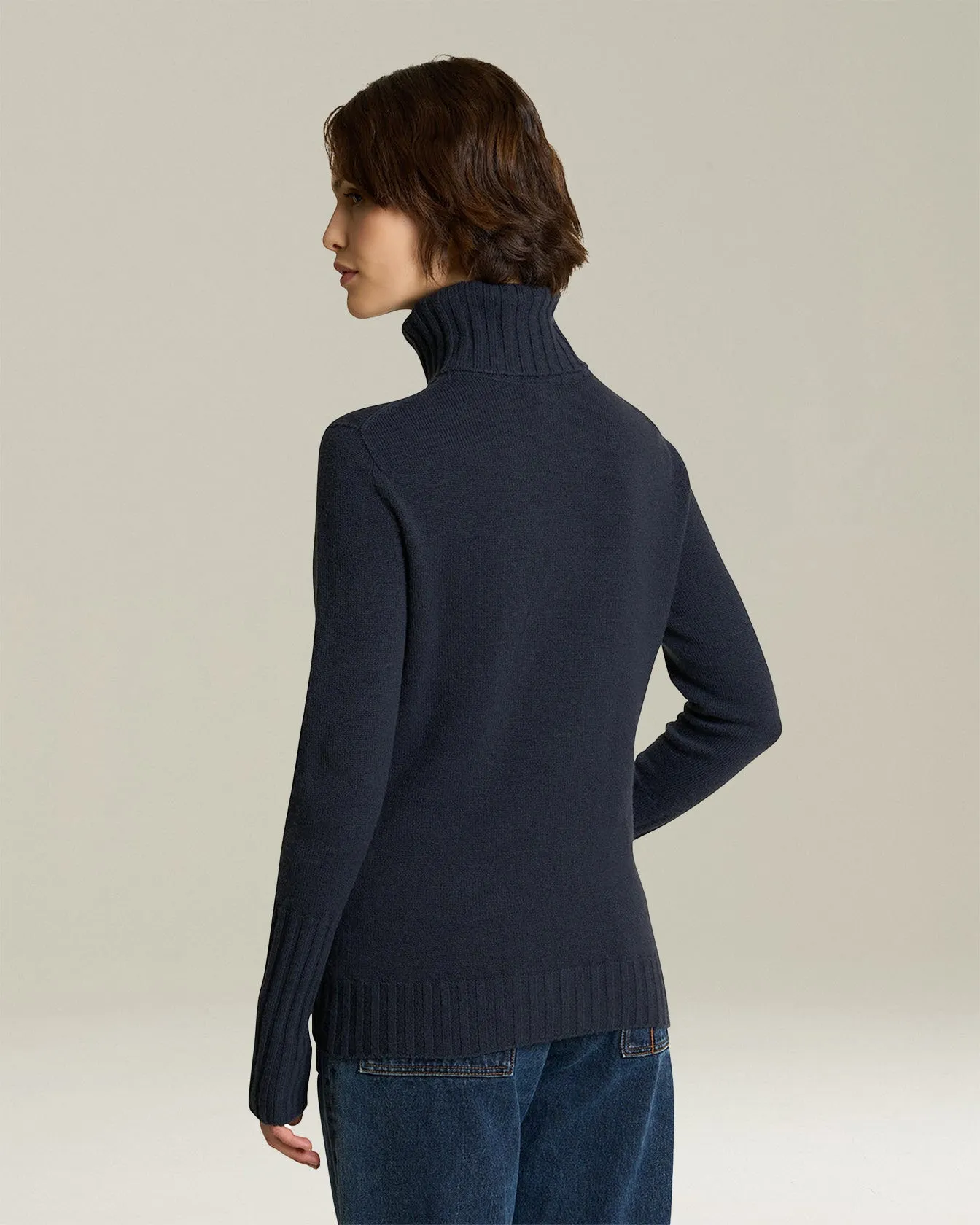 CASHMERE POLO NECK JUMPER sold by Kiton product image thumbnail 3