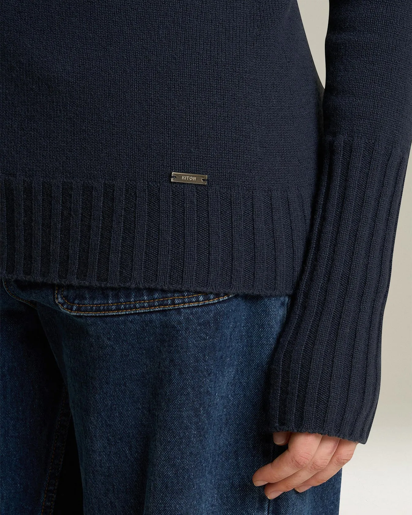 CASHMERE POLO NECK JUMPER sold by Kiton product image thumbnail 4