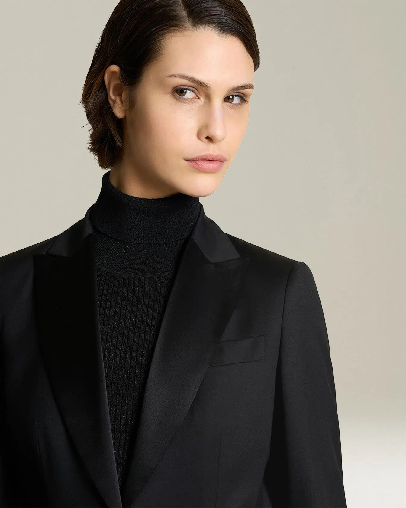 WOOL TUXEDO JACKET sold by Kiton product image thumbnail 4