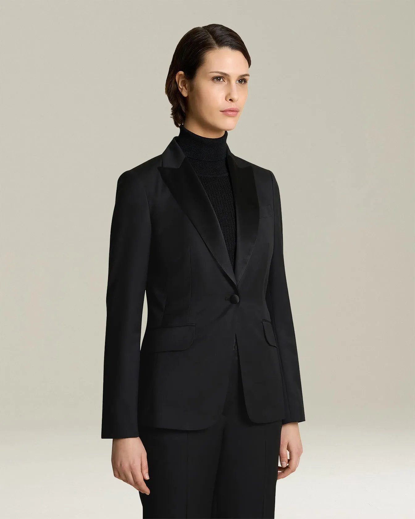 WOOL TUXEDO JACKET sold by Kiton product image thumbnail 2