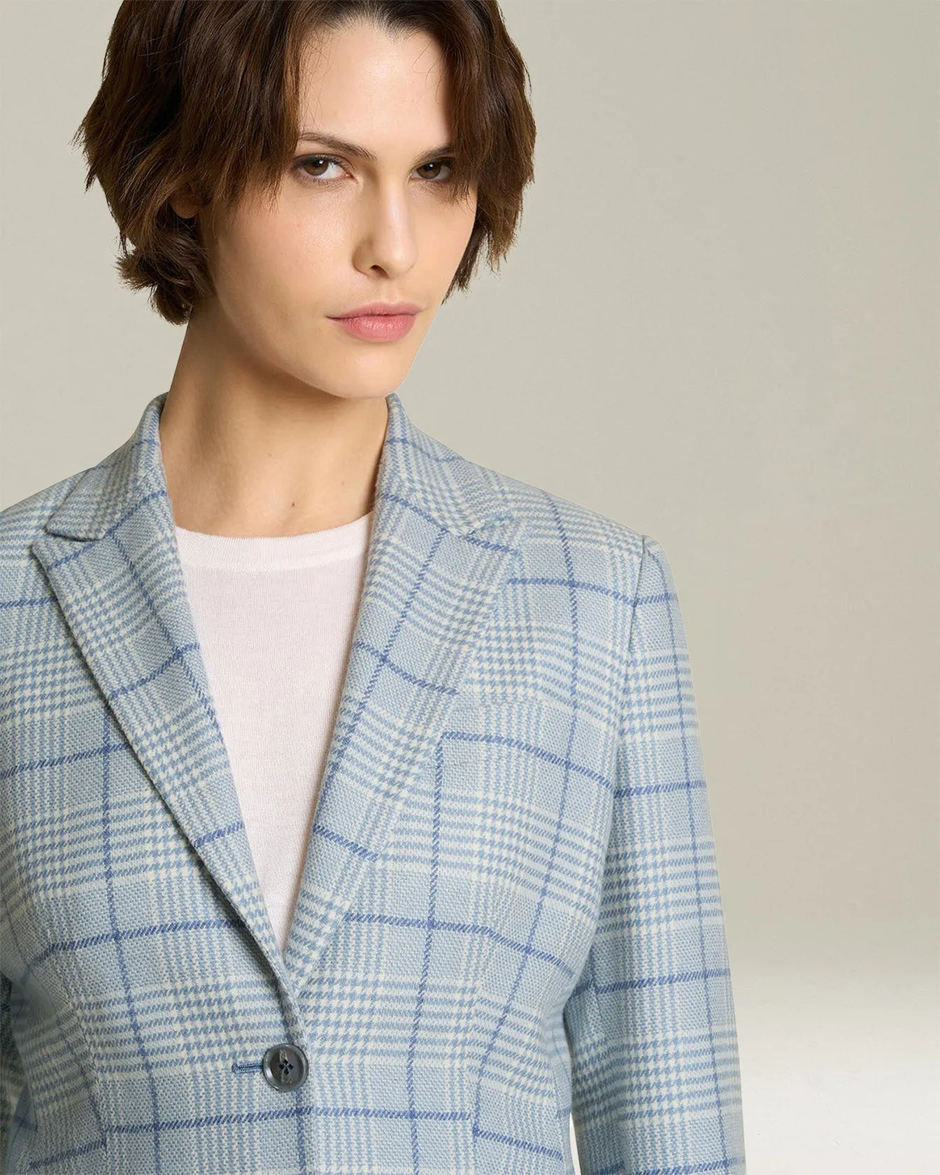 CHECKED CASHMERE BLAZER sold by Kiton product image thumbnail 4