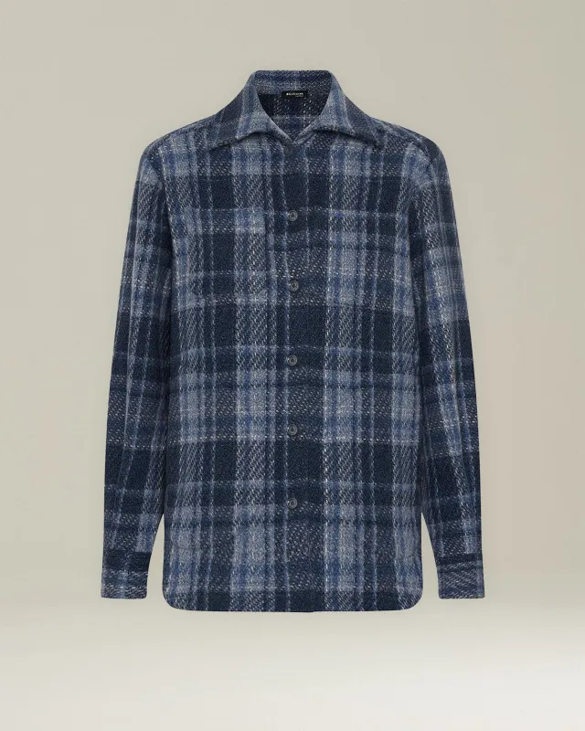 TARTAN CASHMERE OVERSHIRT sold by Kiton