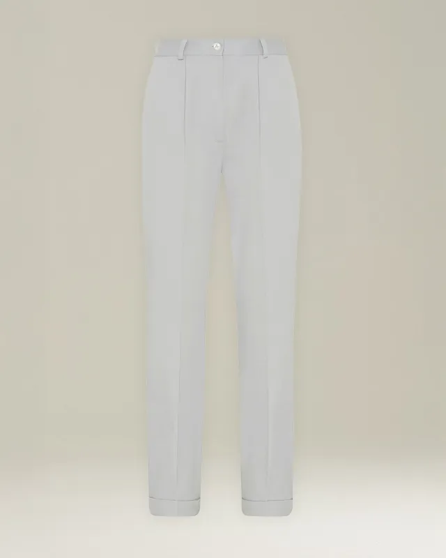 COTTON AND CASHMERE TROUSERS made by Kiton