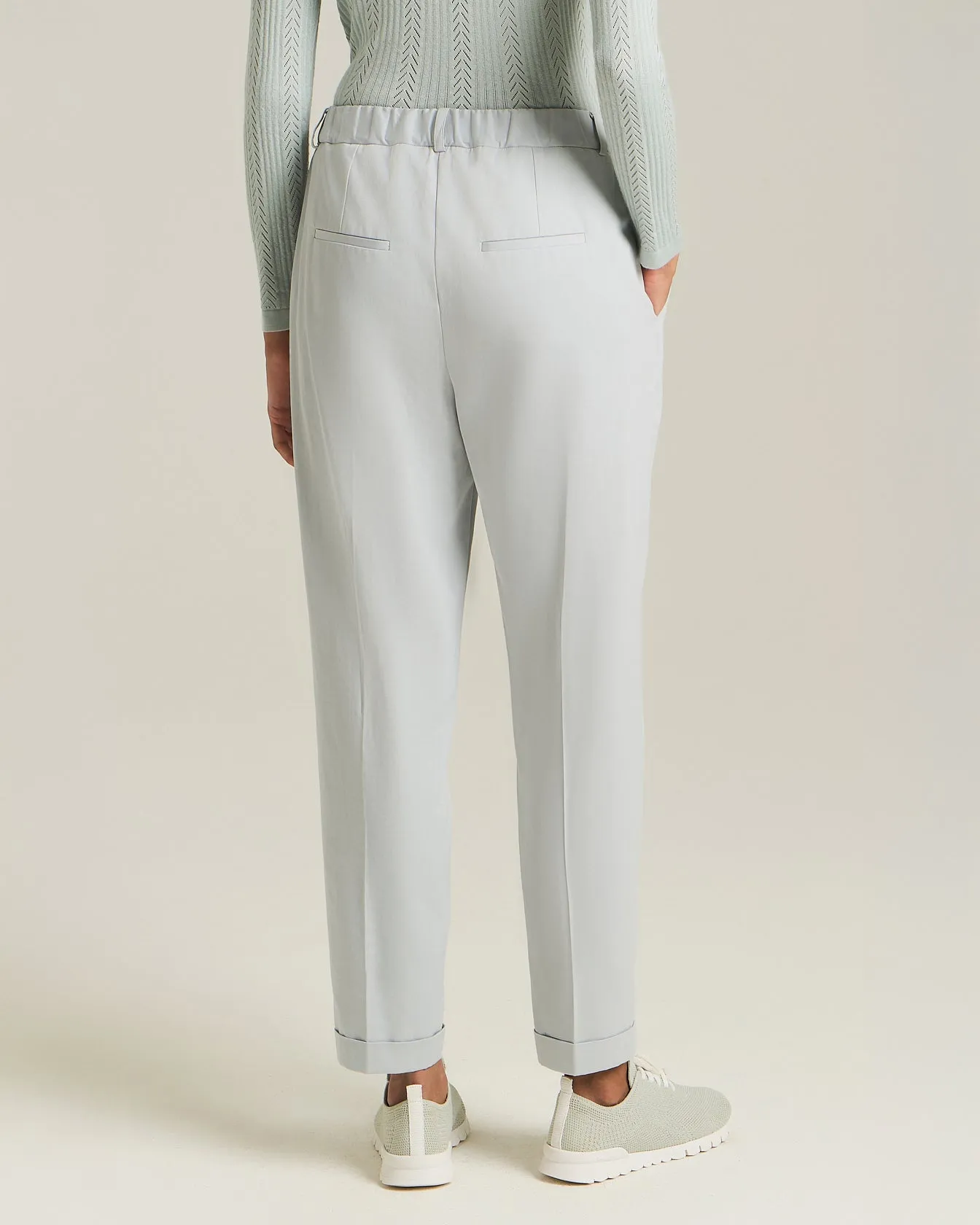 COTTON AND CASHMERE TROUSERS sold by Kiton product image thumbnail 3