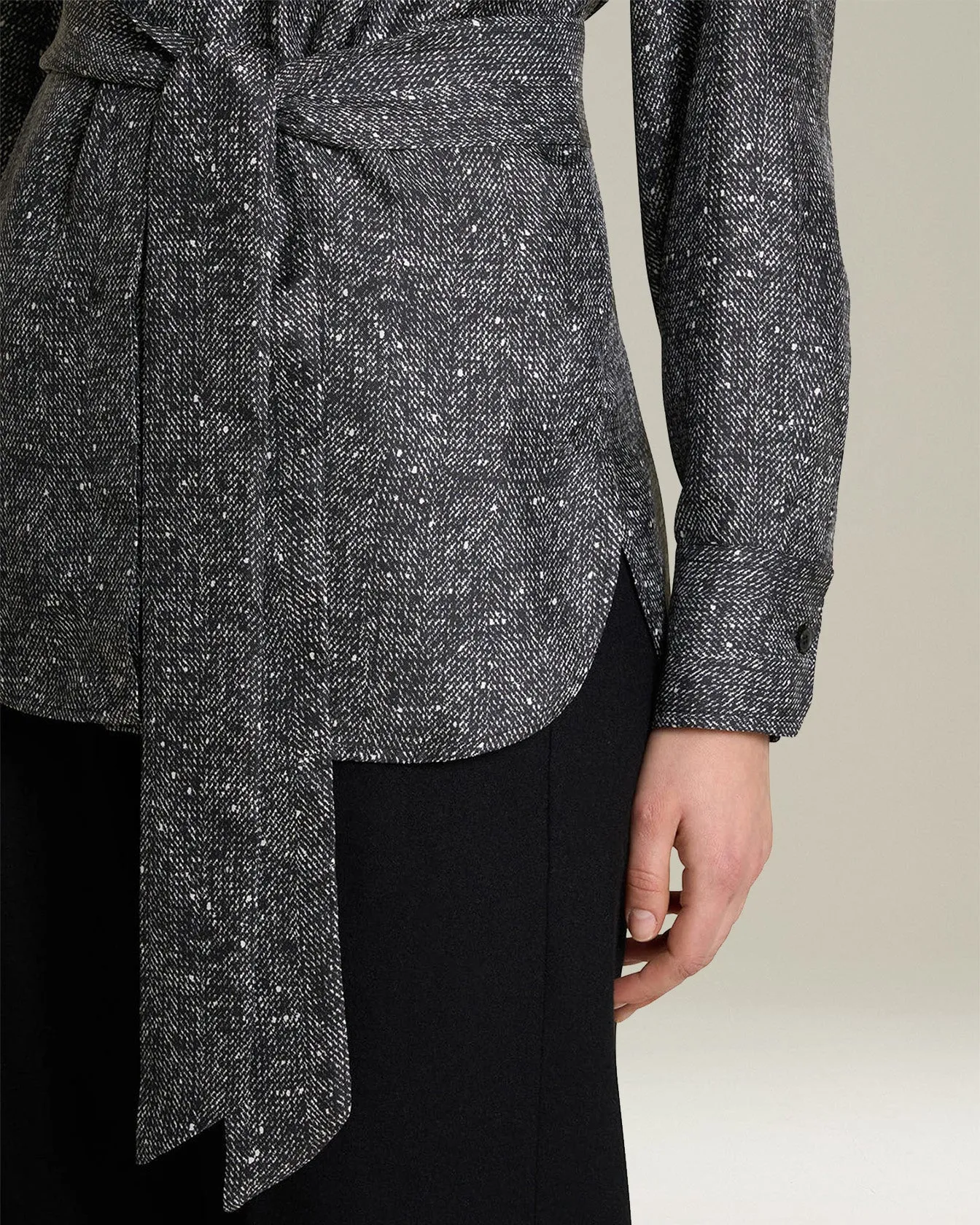 LAMÉ EFFECT SILK SHIRT sold by Kiton product image thumbnail 4