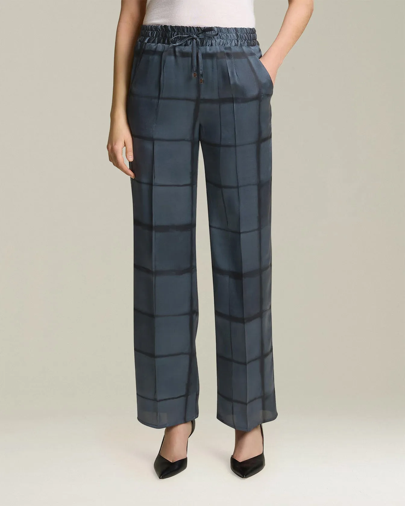 PRINTED SILK DRAWSTRING TROUSERS sold by Kiton product image thumbnail 2