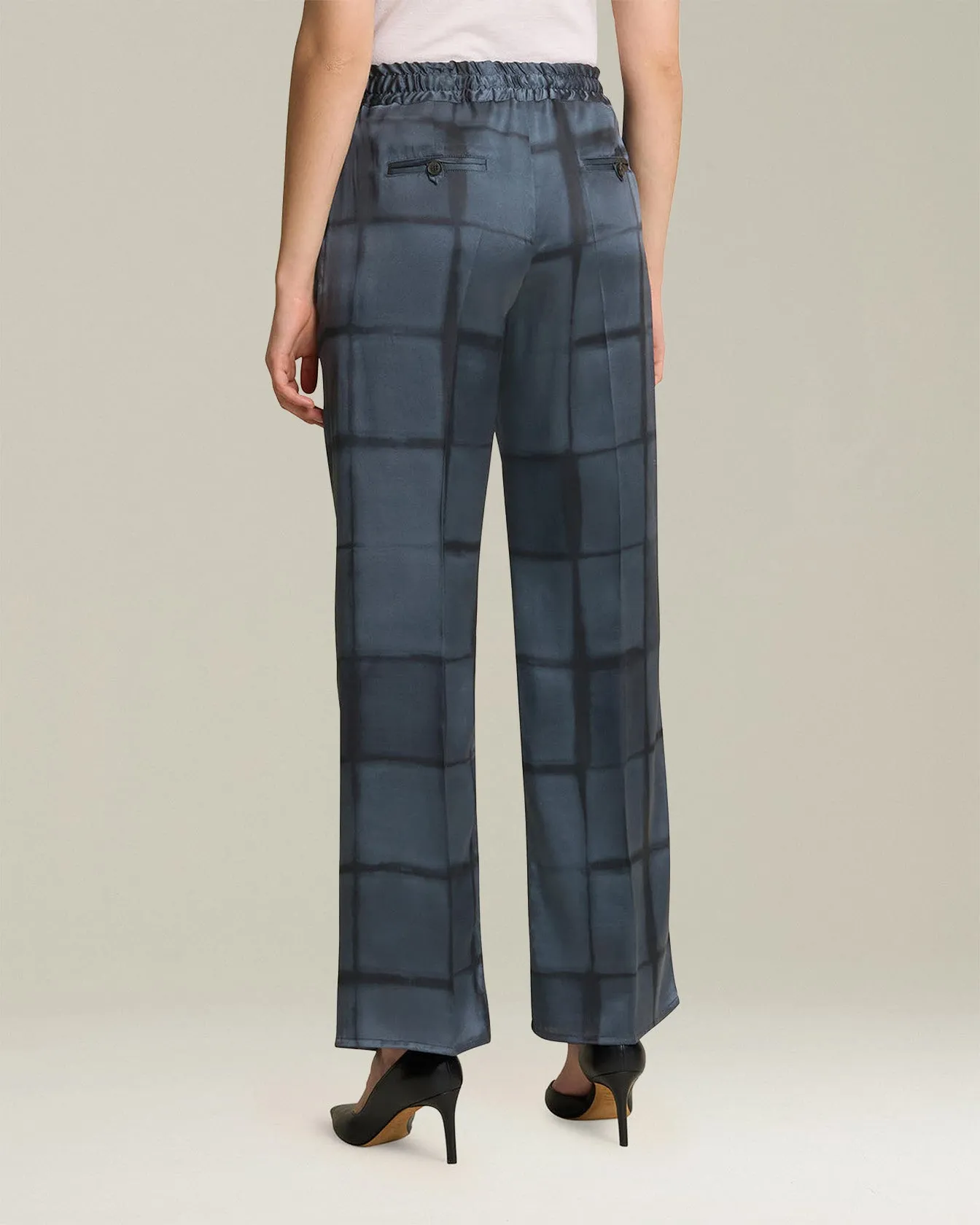 PRINTED SILK DRAWSTRING TROUSERS sold by Kiton product image thumbnail 3