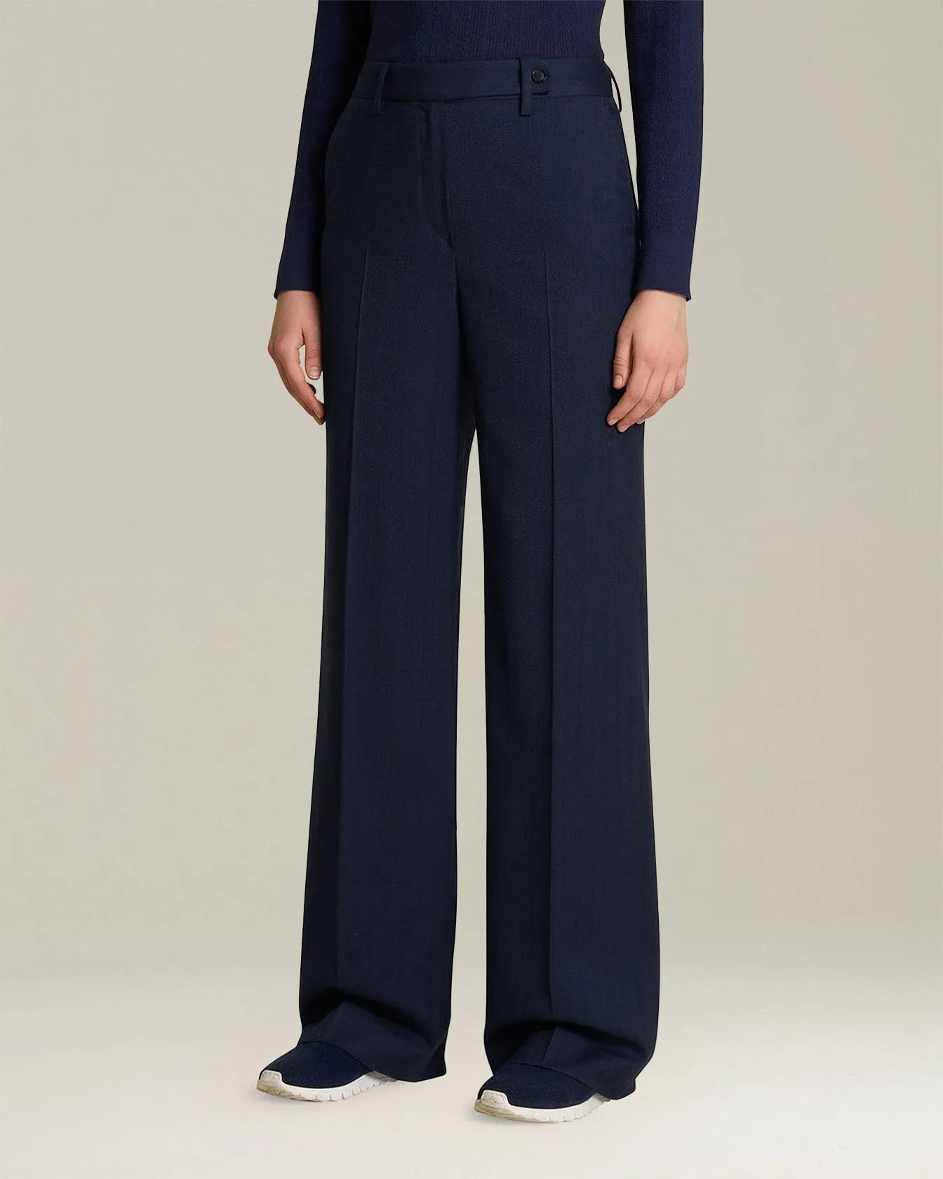 HERRINGBONE WOOL TROUSERS sold by Kiton product image thumbnail 2