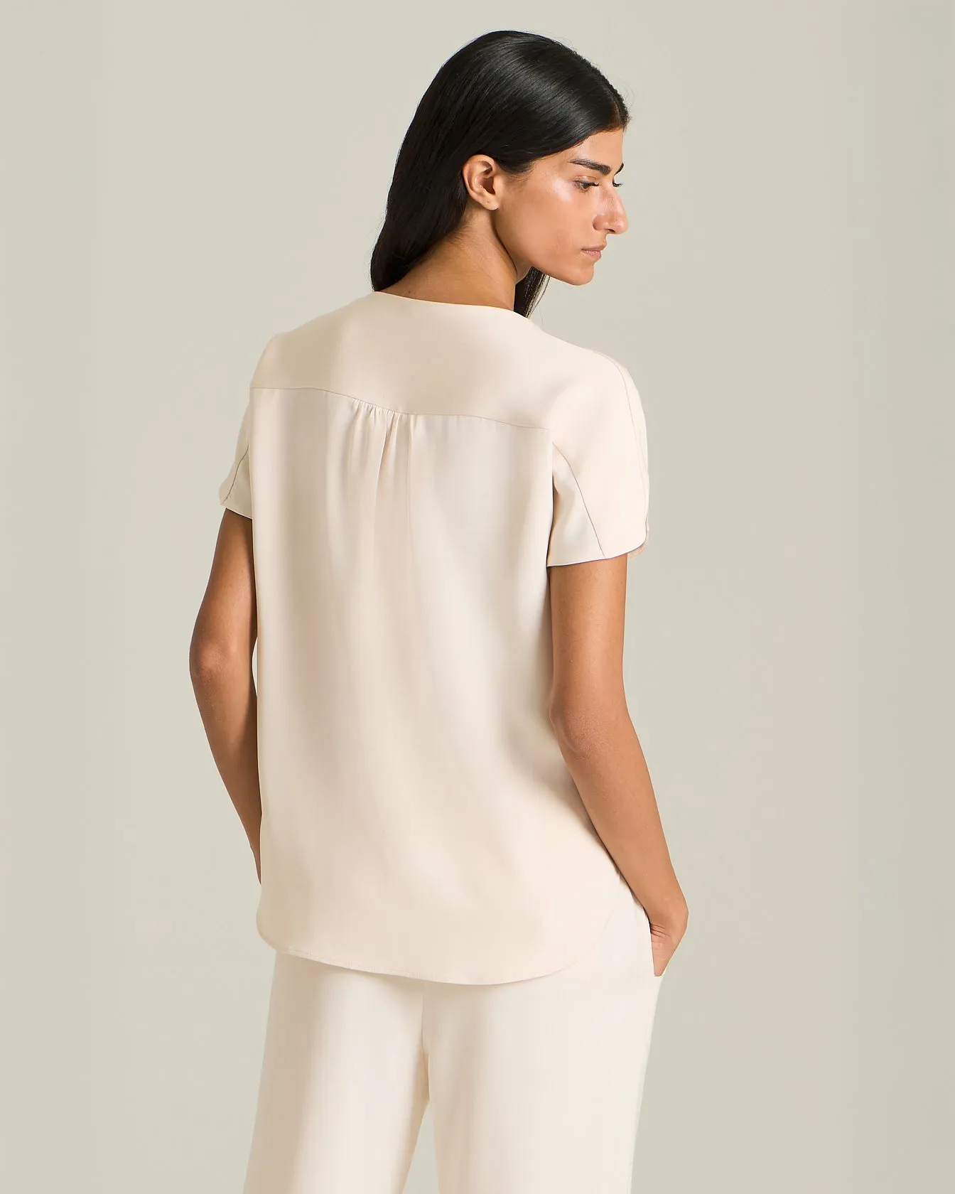 TAILORED SILK T-SHIRT sold by Kiton product image thumbnail 3