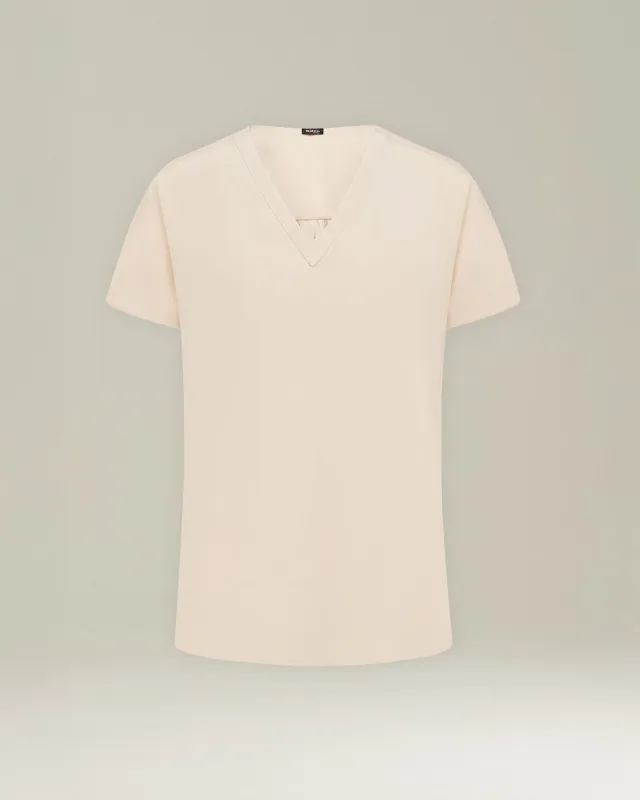 TAILORED SILK T-SHIRT sold by Kiton