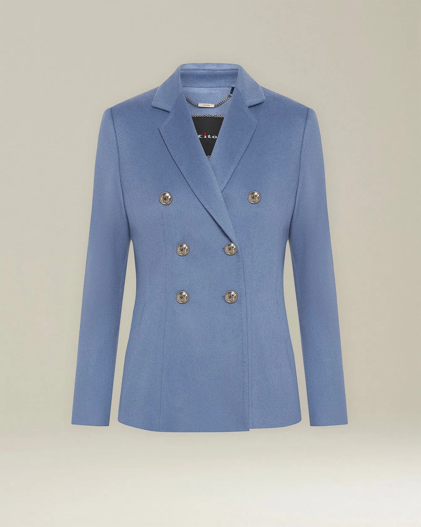 DOUBLE-BREASTED CASHMERE BLAZER sold by Kiton