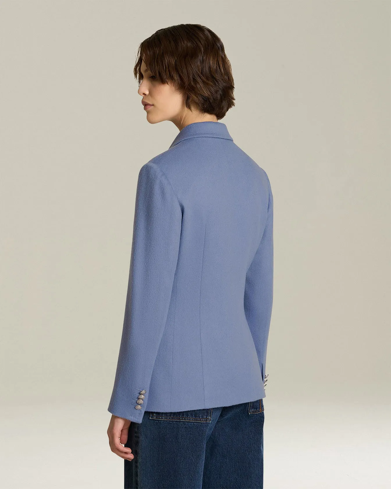 DOUBLE-BREASTED CASHMERE BLAZER sold by Kiton product image thumbnail 3