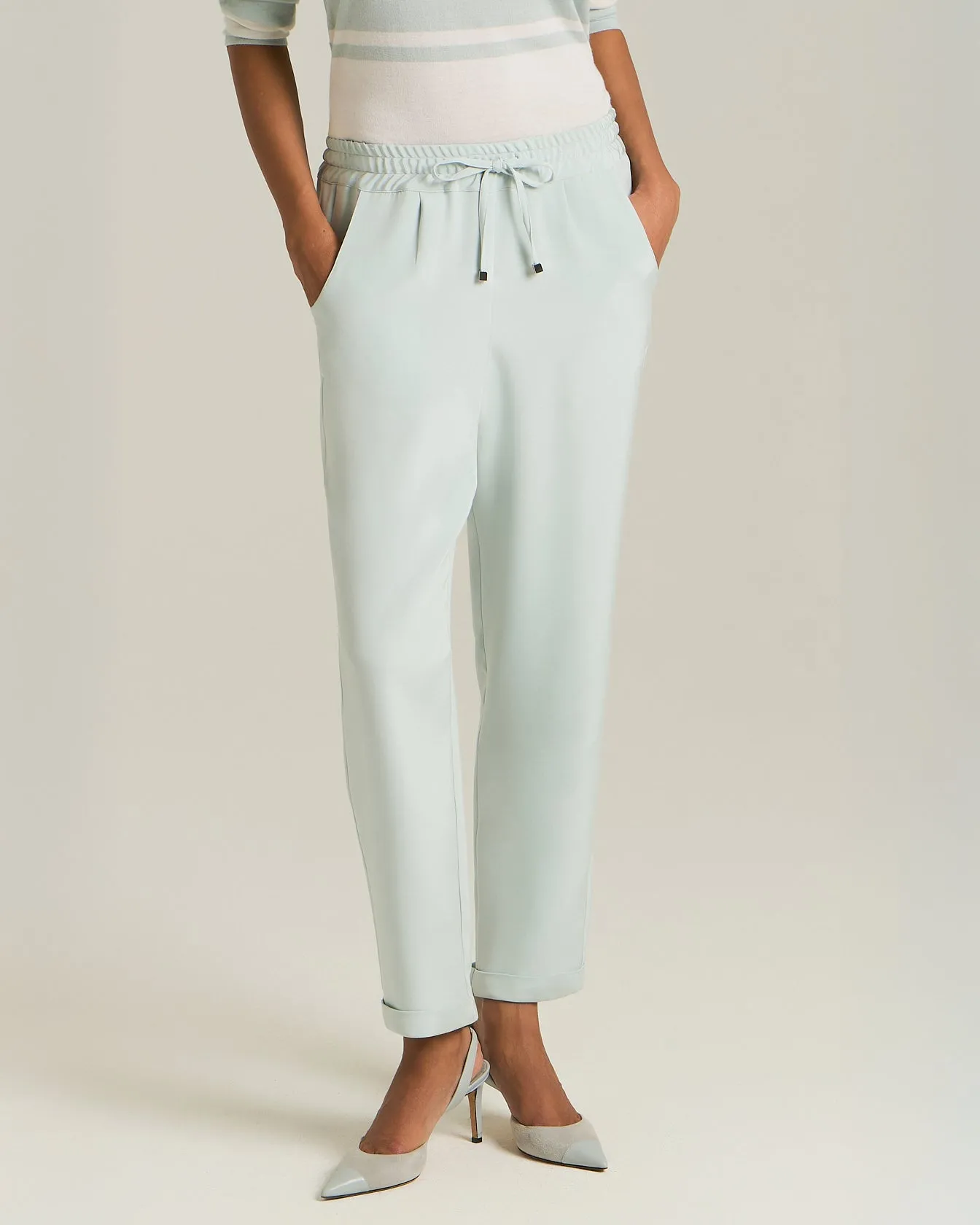 SILK COMFORT-FIT TROUSERS sold by Kiton product image thumbnail 2