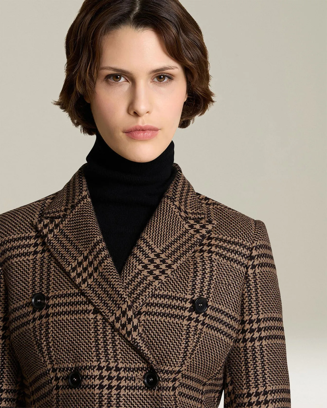 GLEN PLAID SILK AND CASHMERE BLAZER sold by Kiton product image thumbnail 4