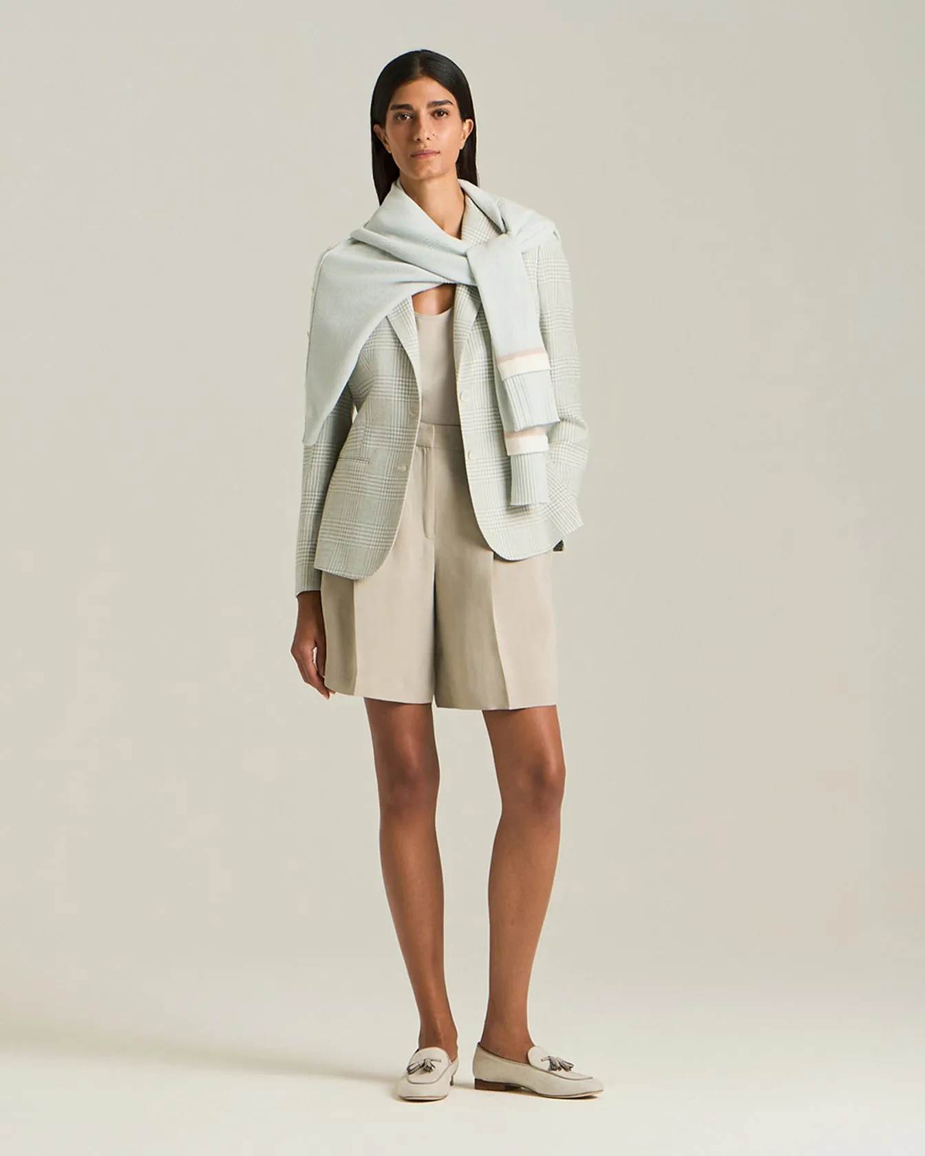 GLEN PLAID SILK BLEND BLAZER sold by Kiton product image thumbnail 4