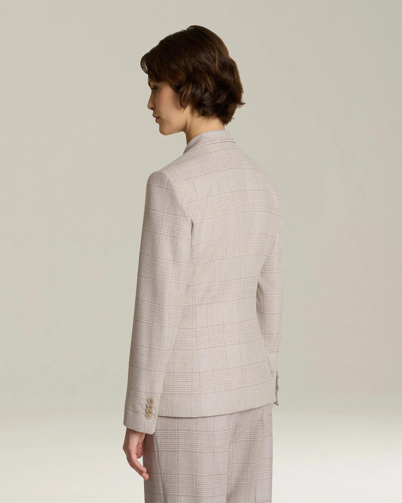 GLEN PLAID CASHMERE BLEND BLAZER sold by Kiton product image thumbnail 3