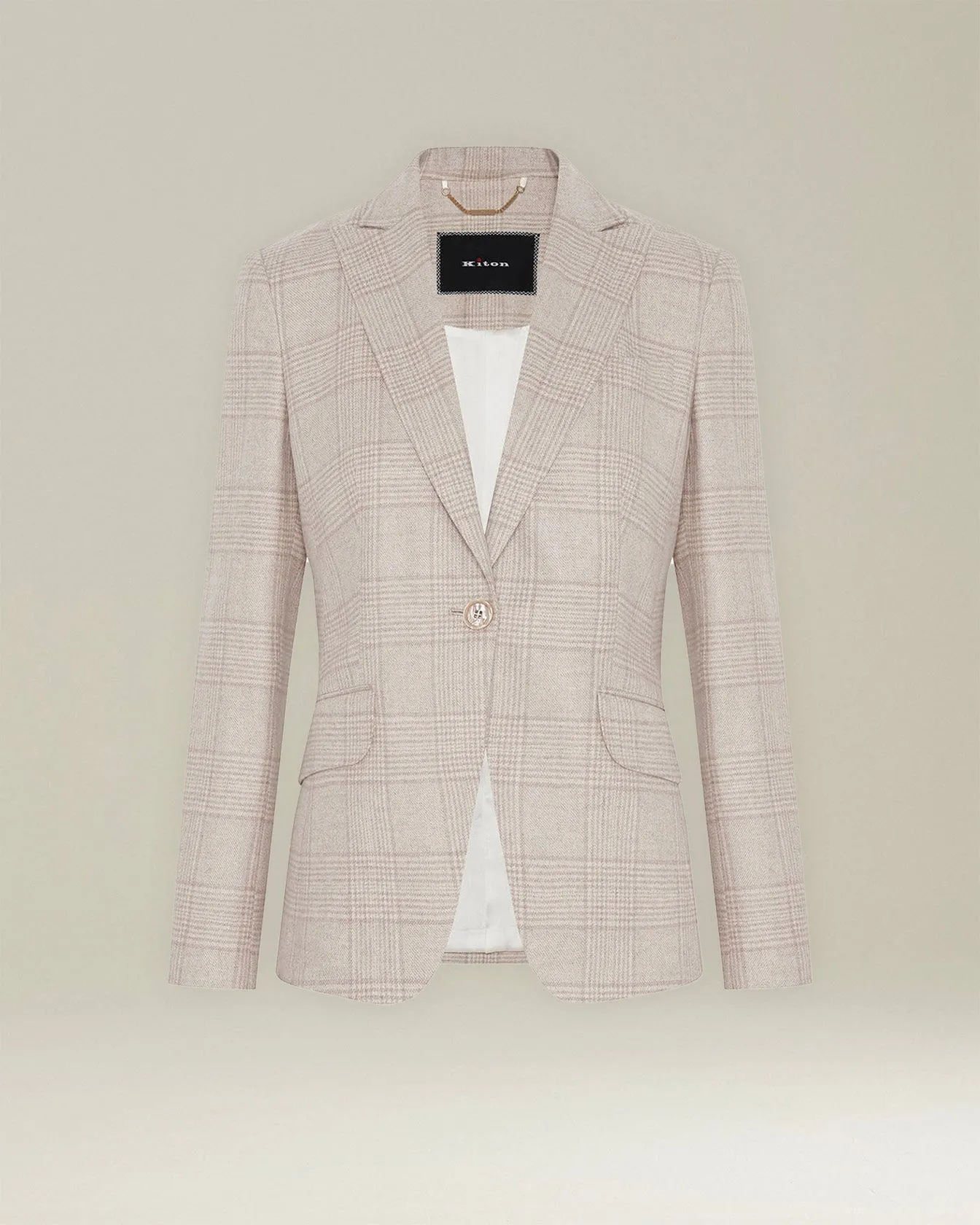 GLEN PLAID CASHMERE BLEND BLAZER sold by Kiton