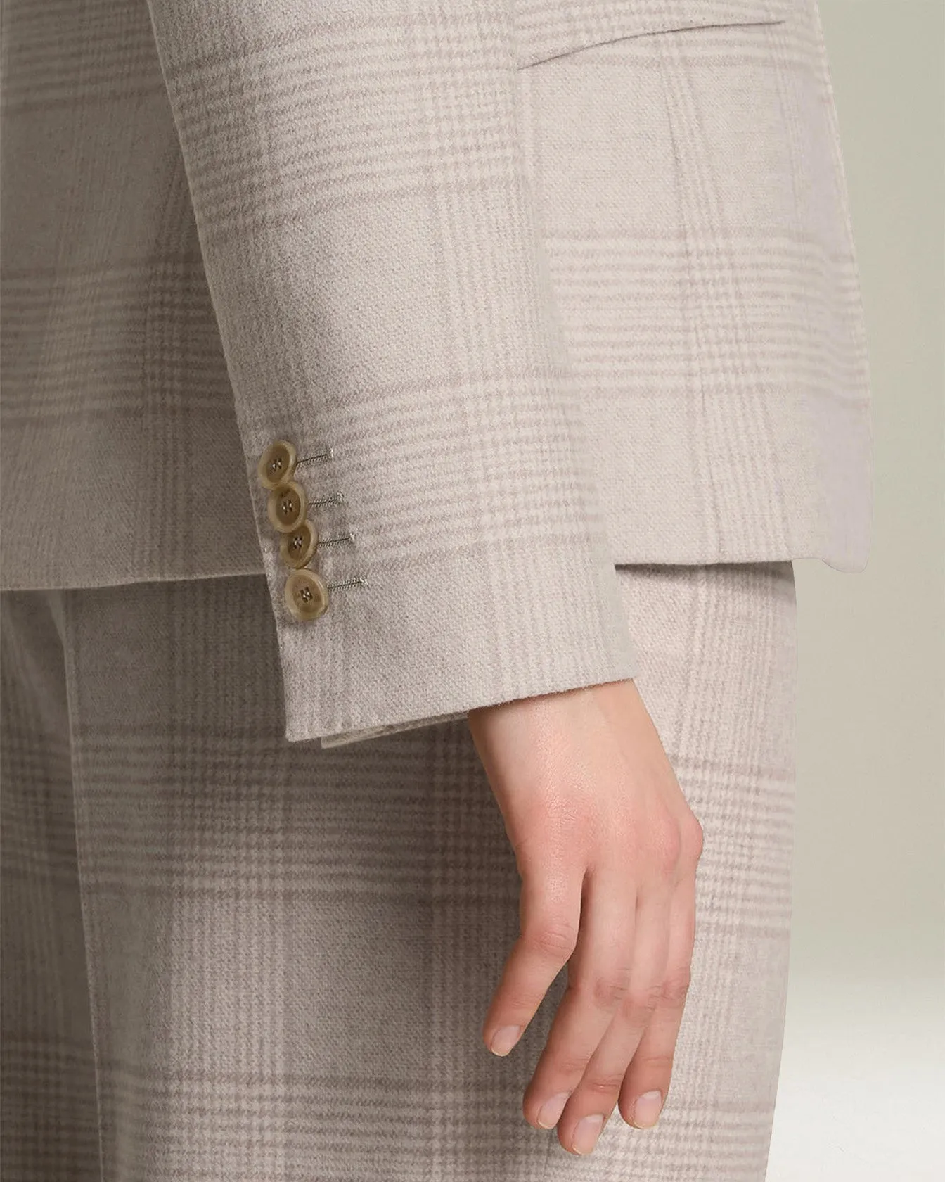 GLEN PLAID CASHMERE BLEND BLAZER sold by Kiton product image thumbnail 4